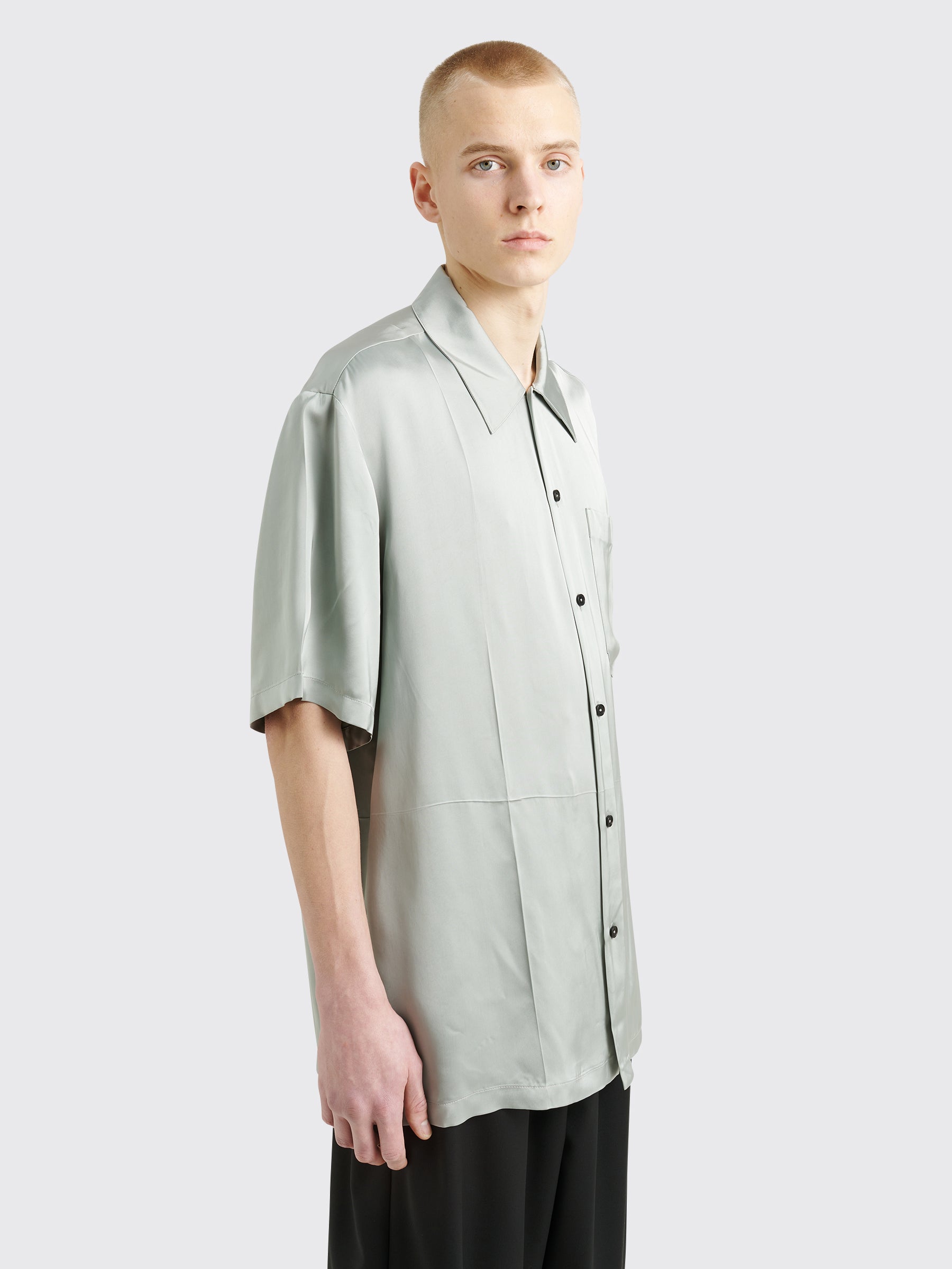 Jil Sander Relaxed Rayon Shirt Grey