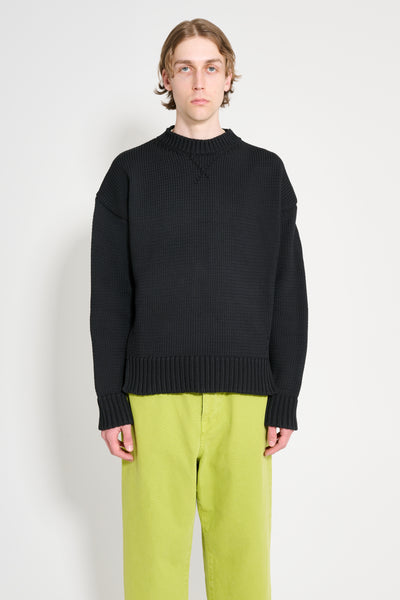 黒ニット Studio Nicholson Gwyther Lambswool Oversized Zip – Neighbour
