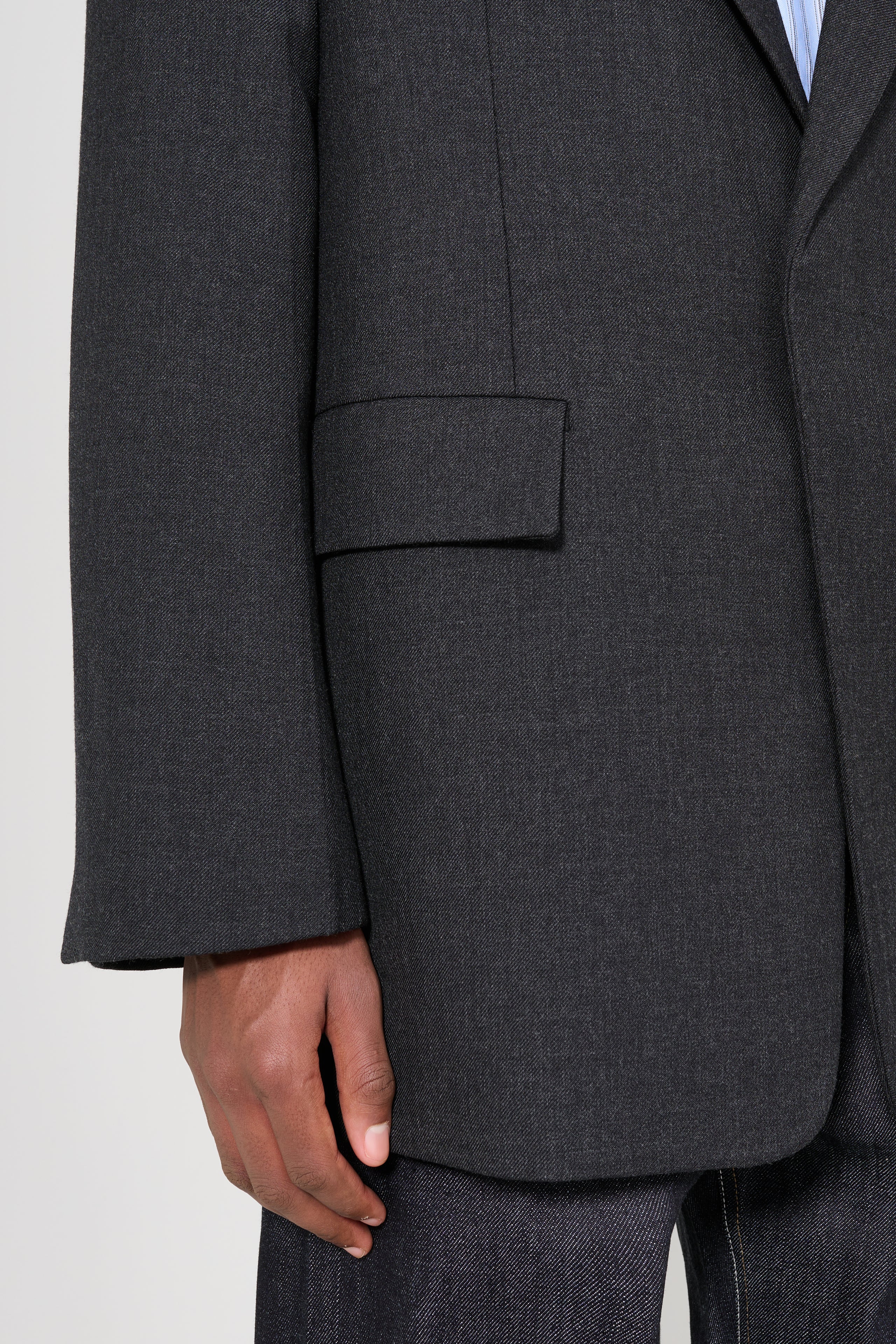 Jil Sander Padded Suit Jacket Charcoal