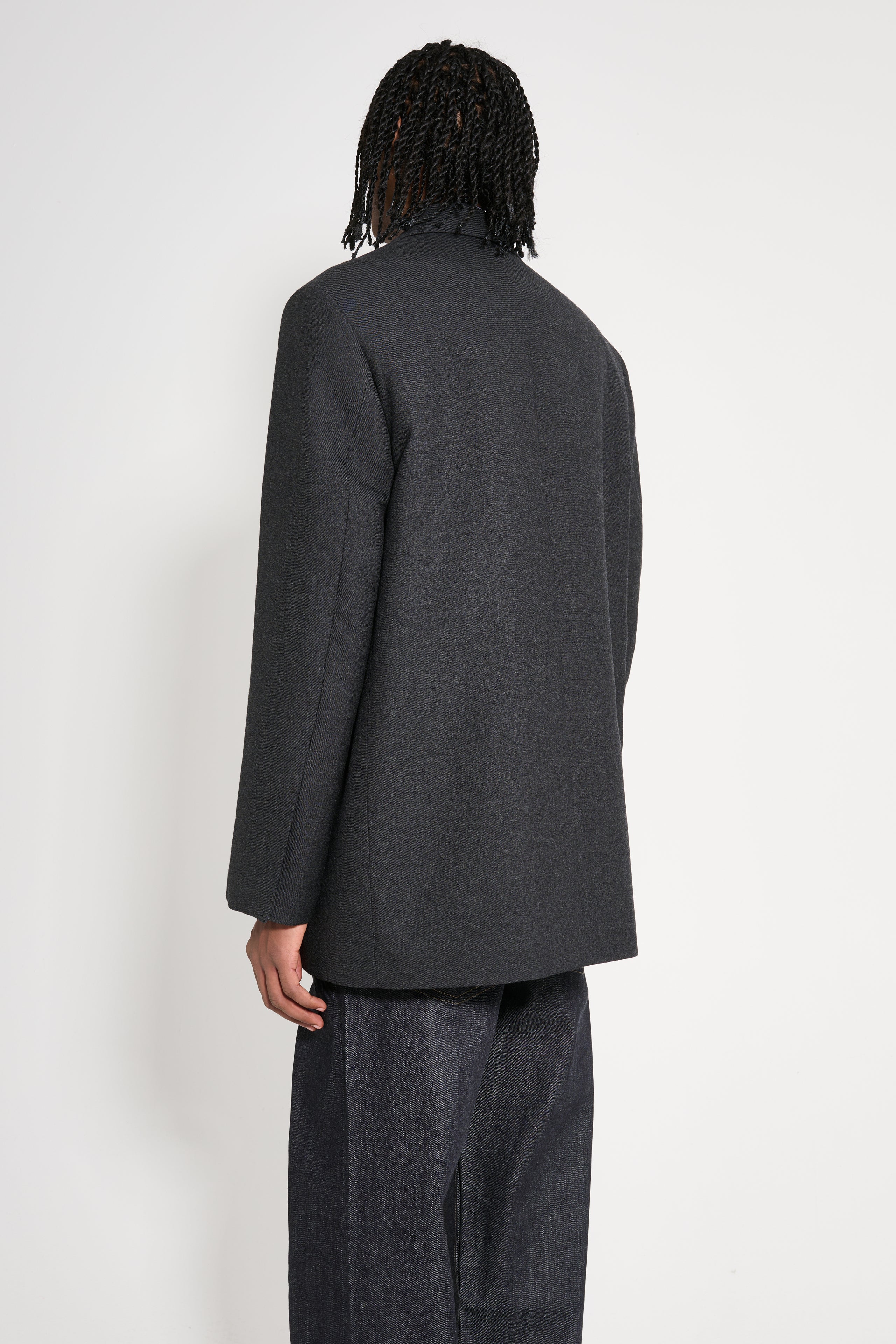 Jil Sander Padded Suit Jacket Charcoal