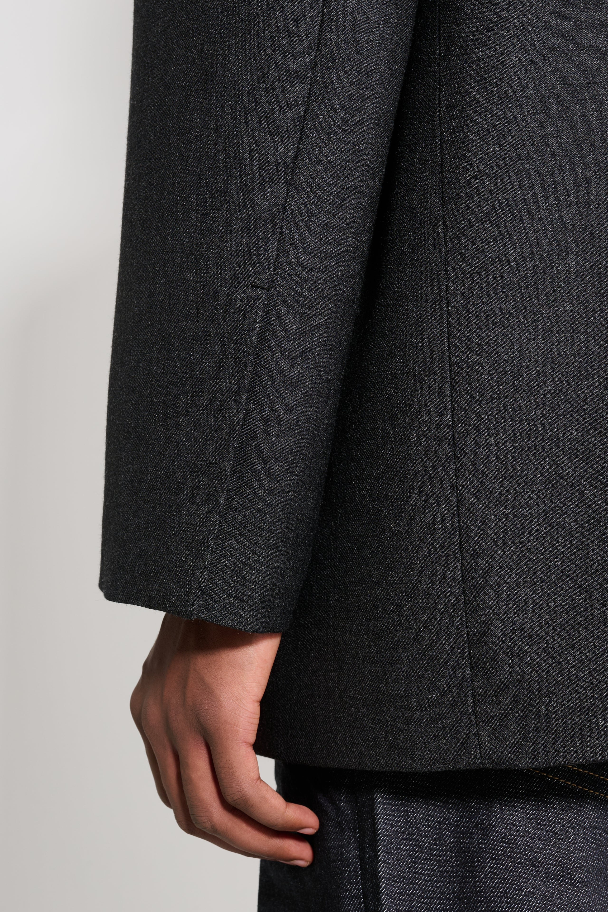 Jil Sander Padded Suit Jacket Charcoal