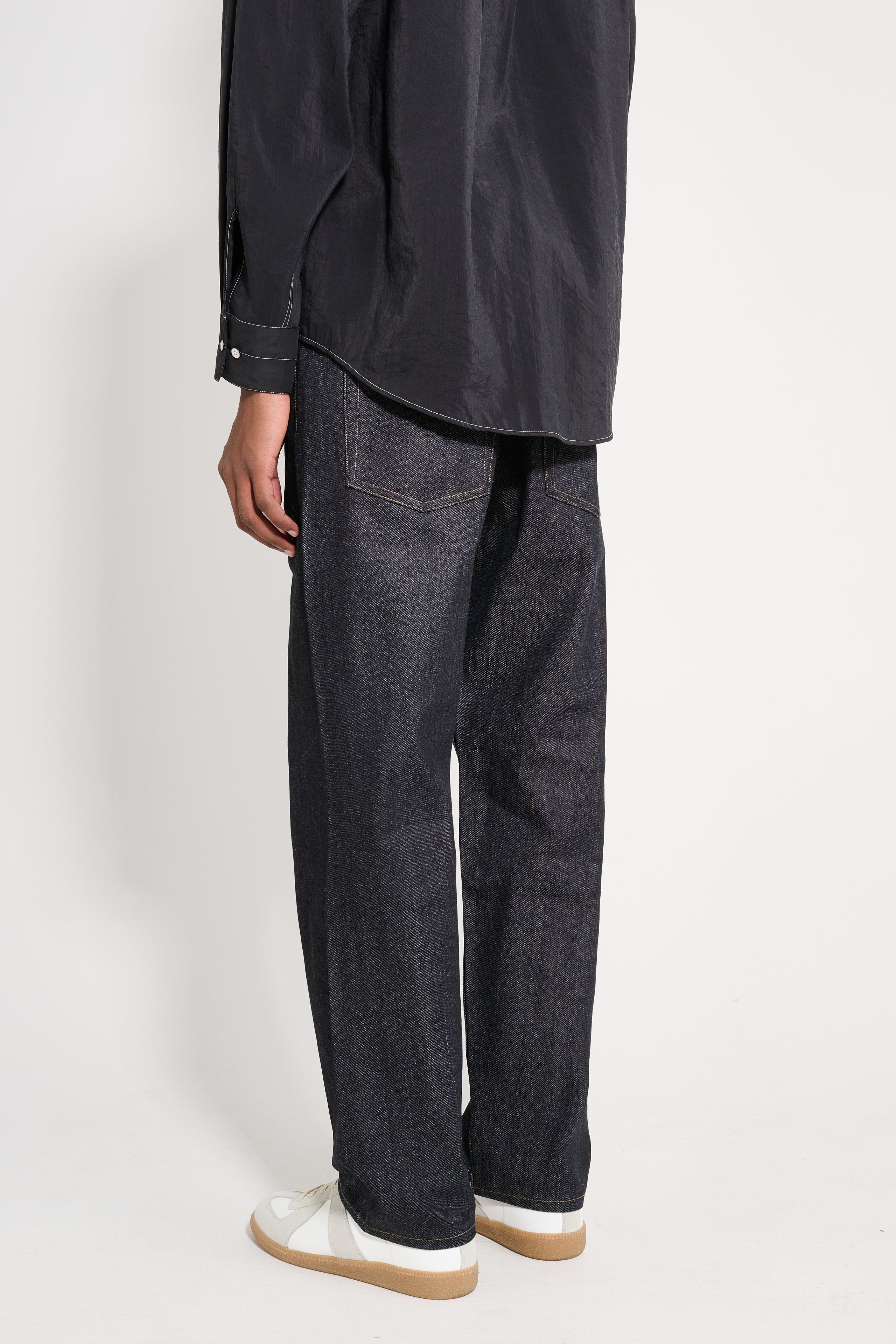 Jil Sander Raw Denim Standard Jeans Dark Blue