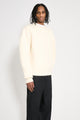 Jil Sander Knitted Sweater Cream White
