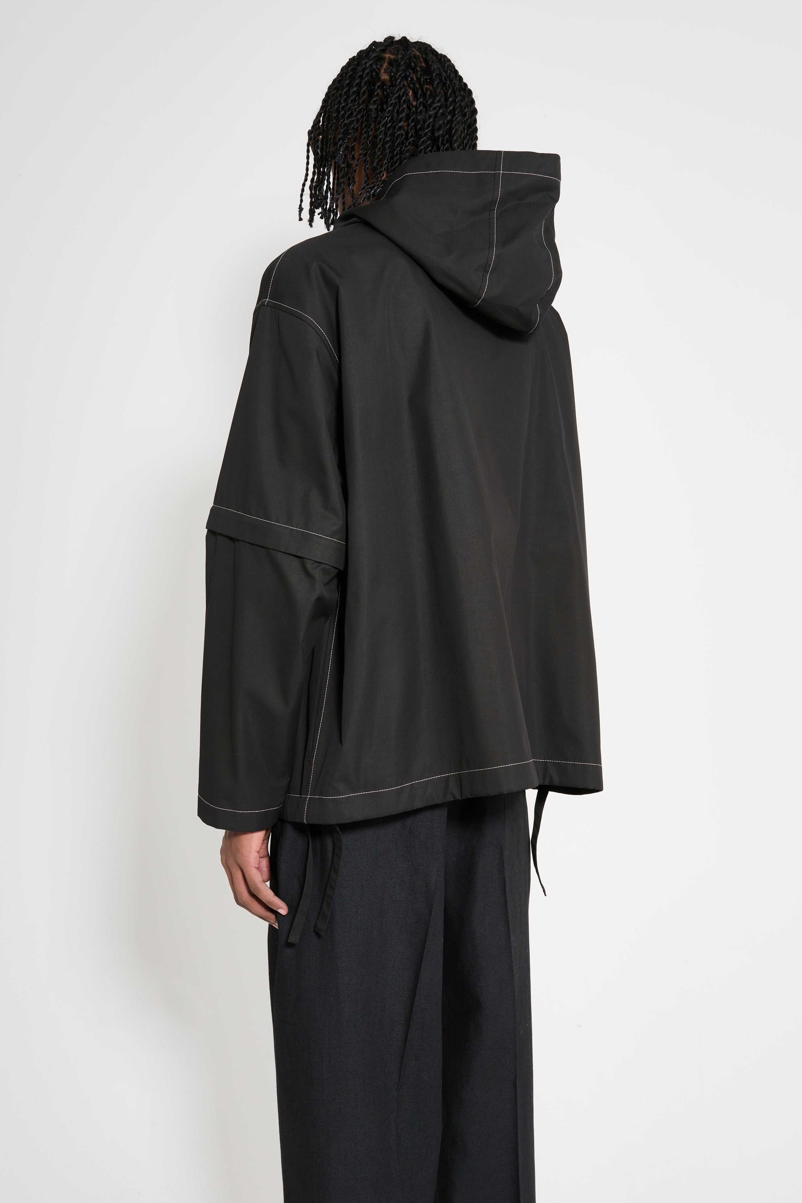 Jil Sander Zip Off Sleeves Jacket Black