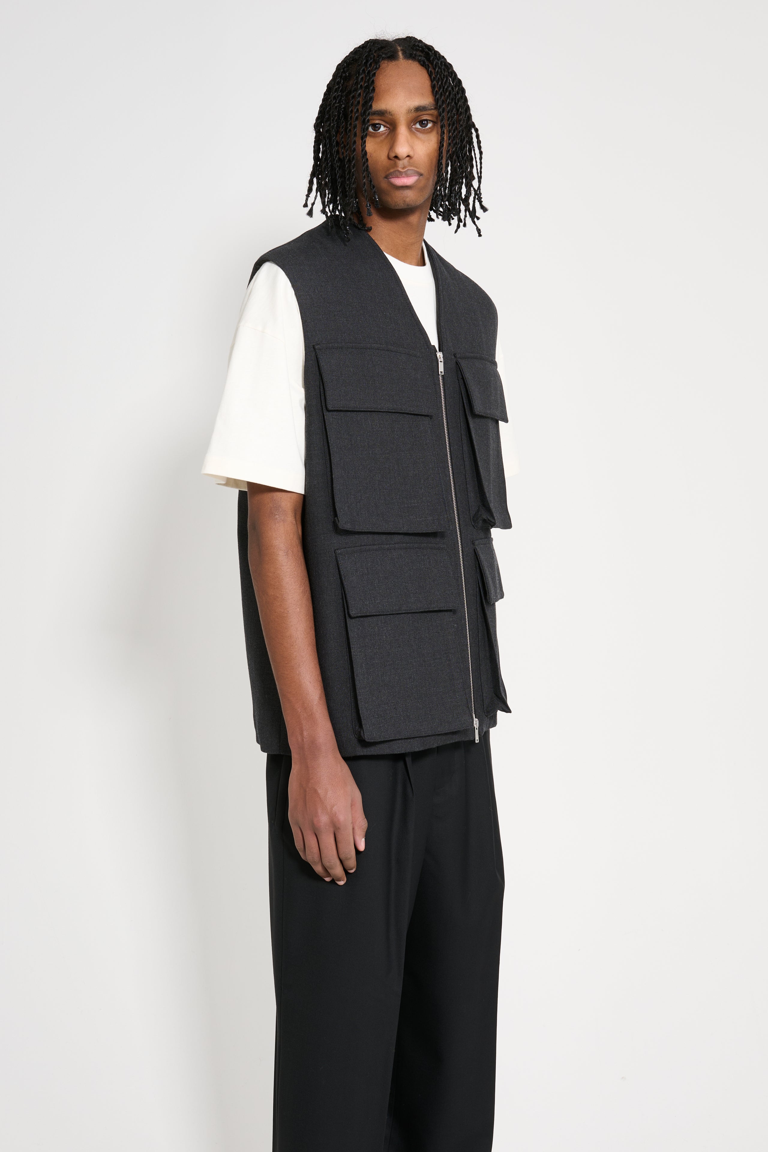 Jil Sander Padded Utility Vest