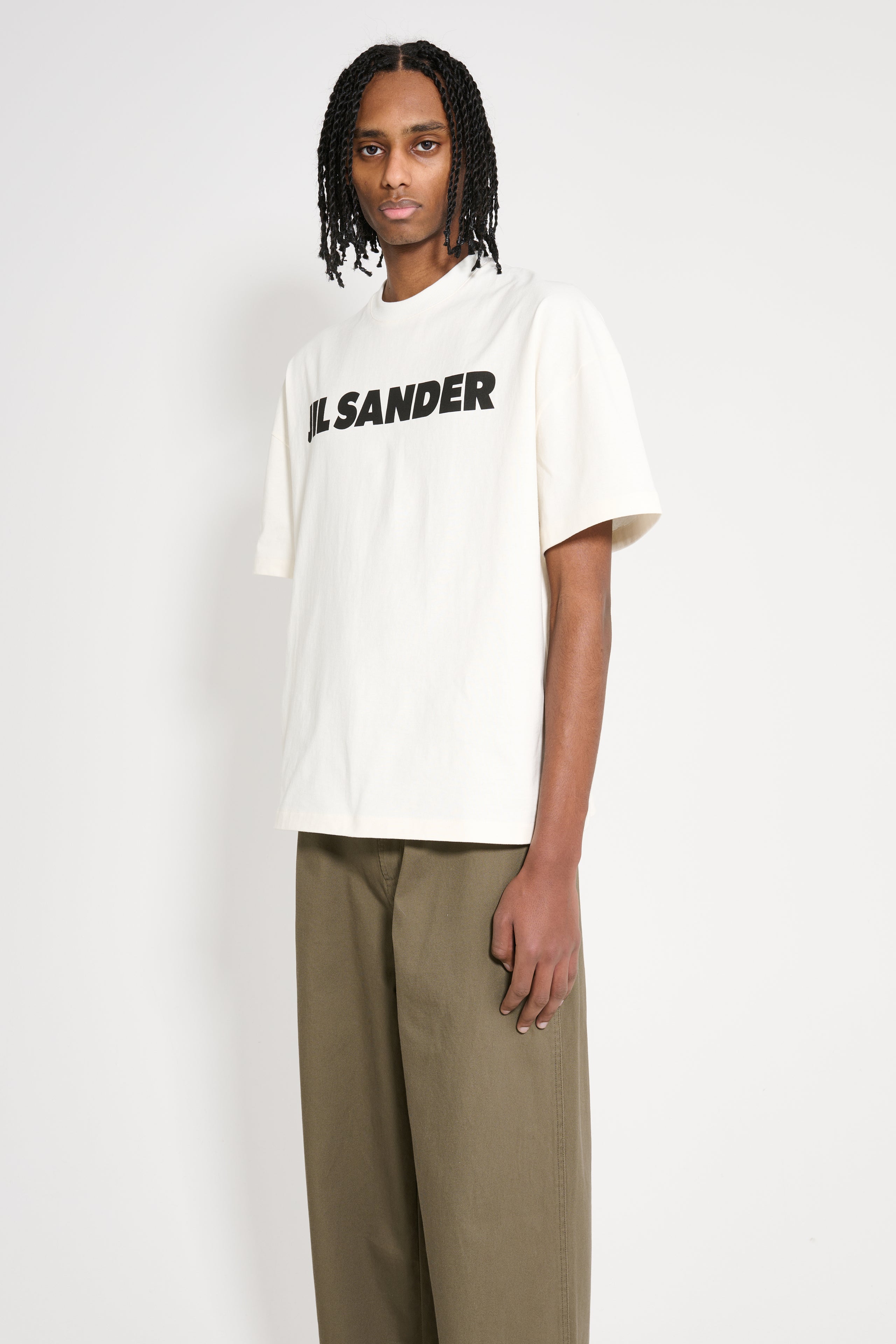 Jil Sander Boxy Logo T-shirt Porcelain