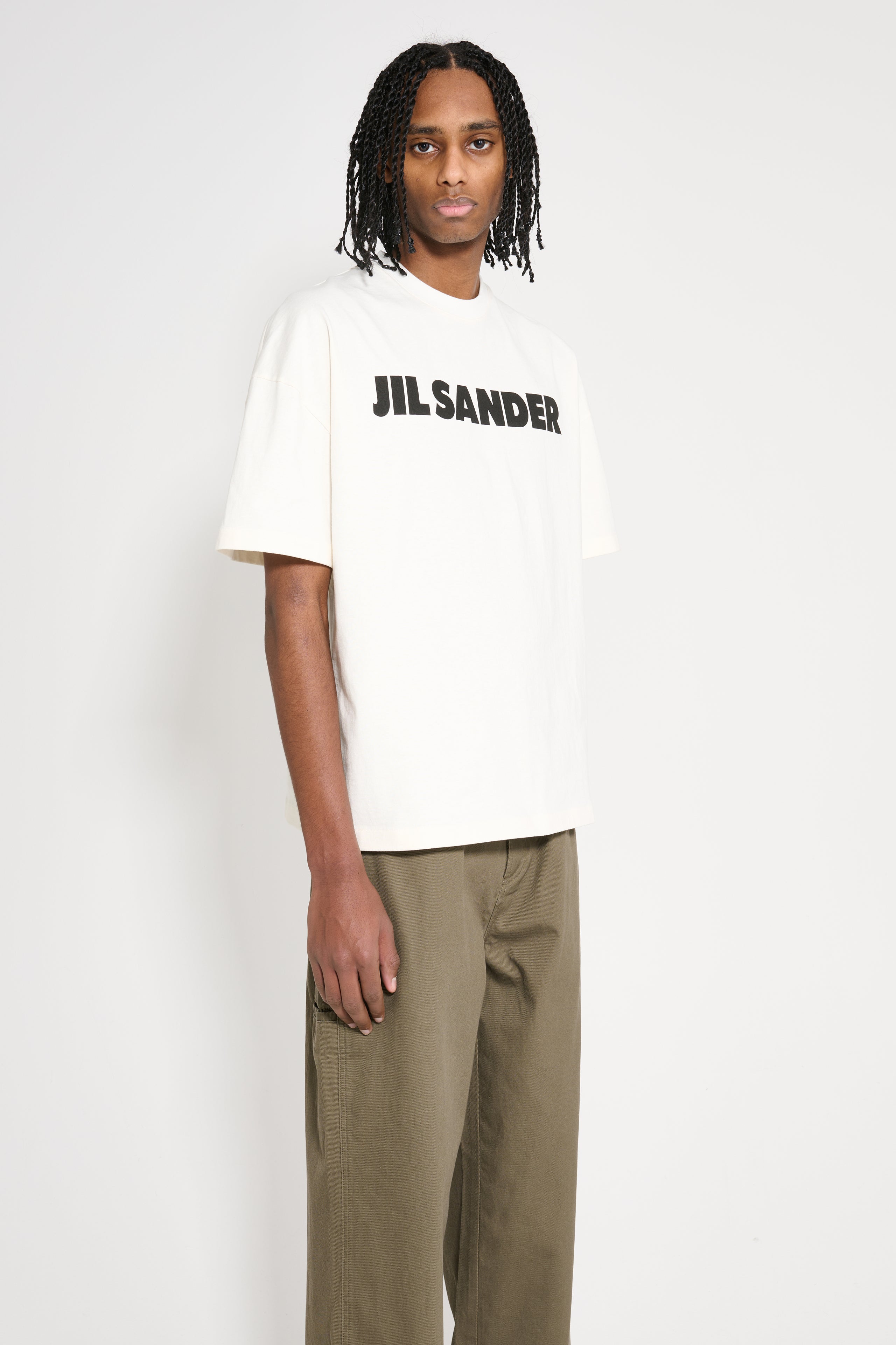 Jil Sander Boxy Logo T-shirt Porcelain