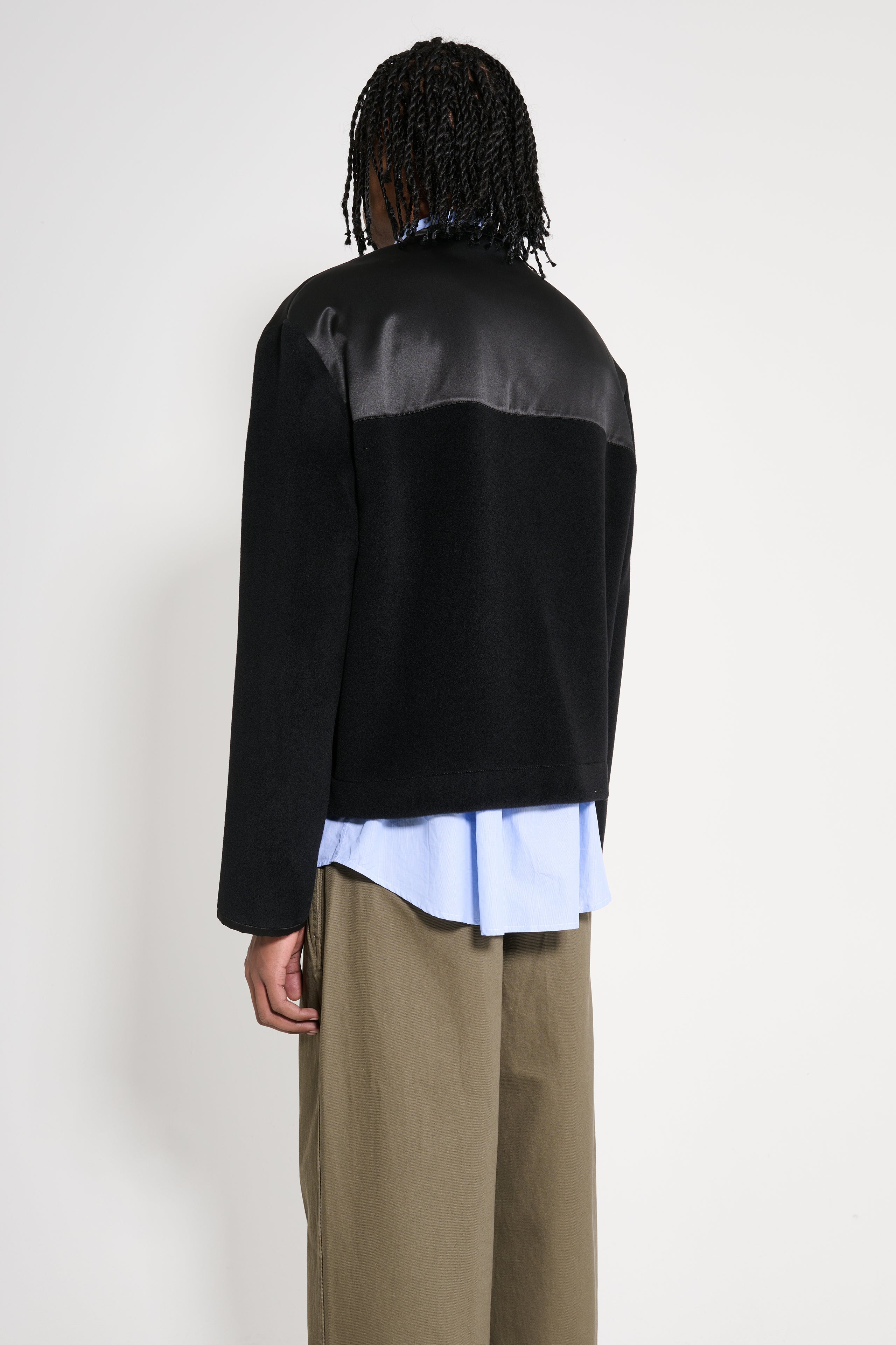 Jil Sander+ Panelled Fleece Jacket Black