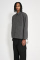 Jil Sander Wool Drawstring Overshirt Grey