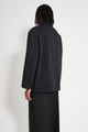 Jil Sander Washed Cotton Twill Jacket Black