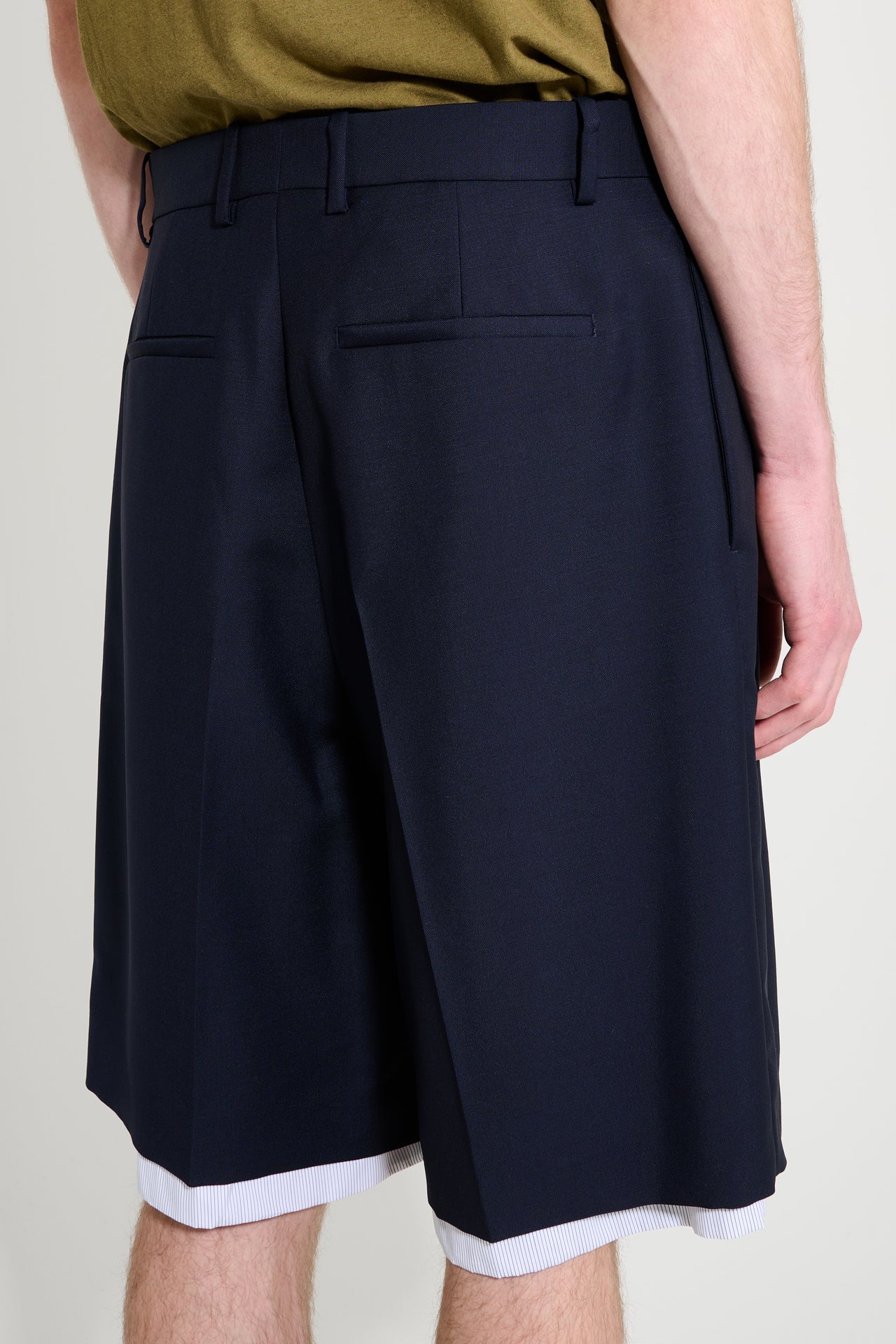 Jil Sander Wide Shorts Navy