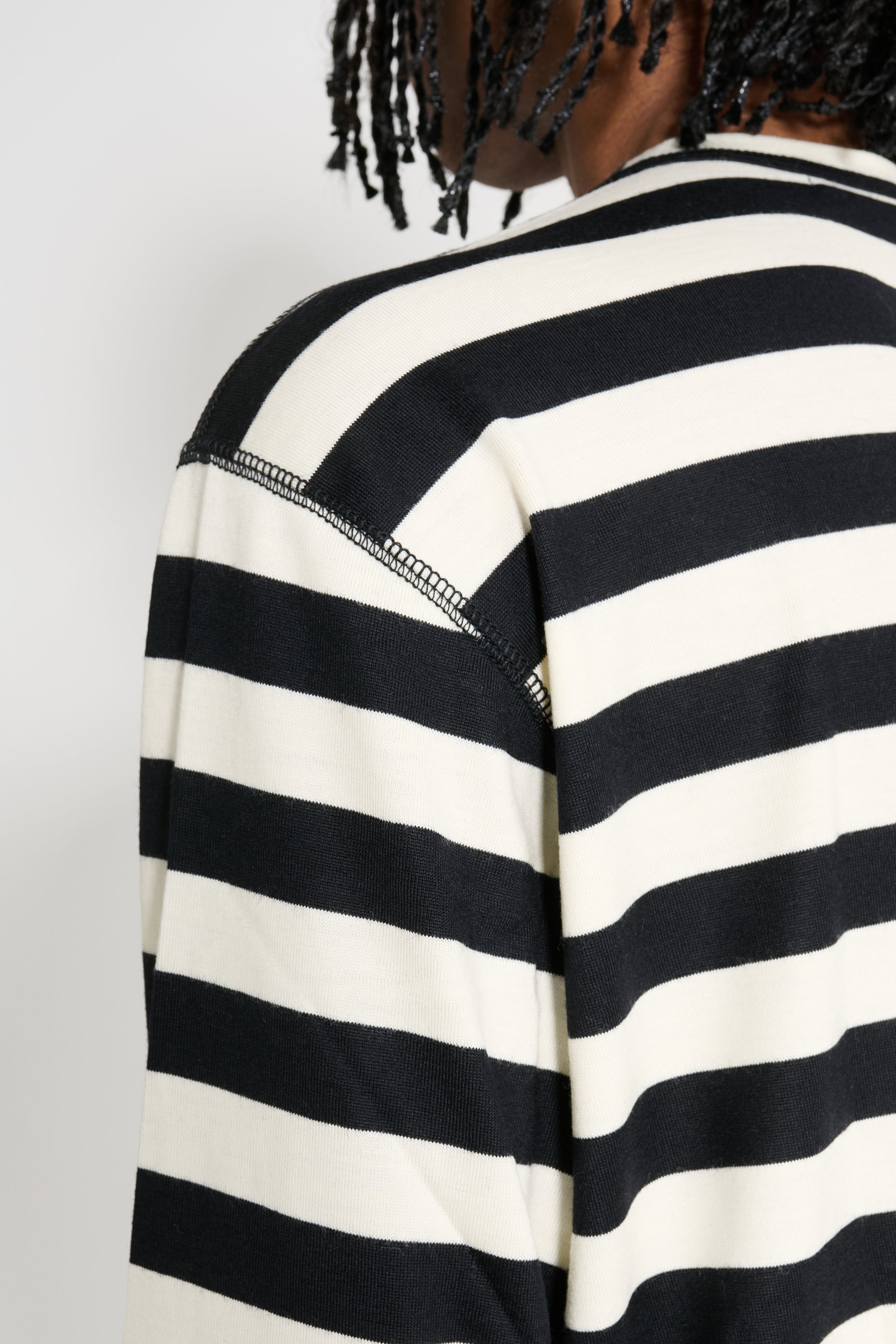 Junya Watanabe MAN Striped Long Sleeve T-shirt Black / White