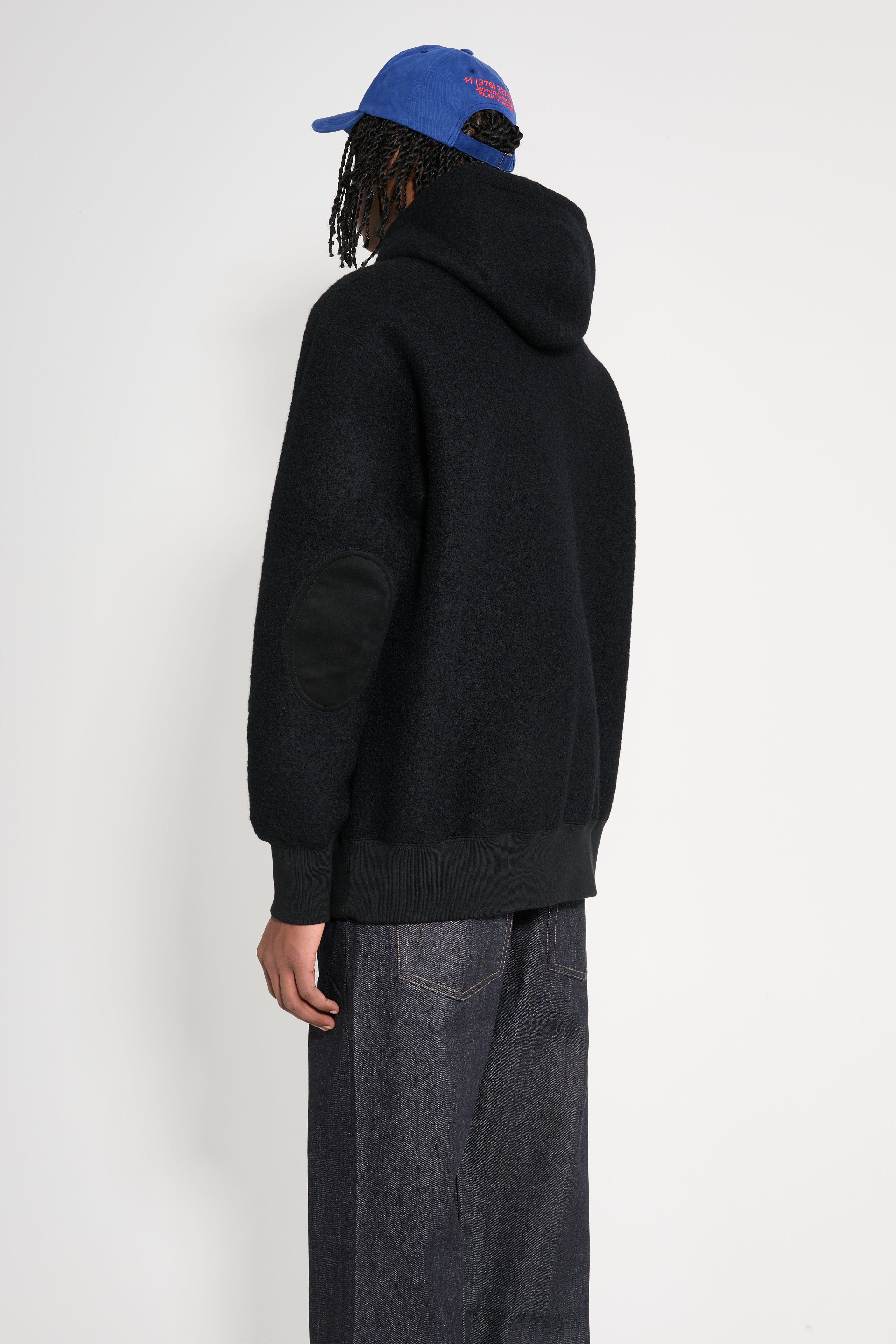 Junya Watanabe MAN Hooded Sweatshirt Black