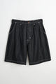 Junya Watanabe MAN Wide Leg Pleated Shorts Black