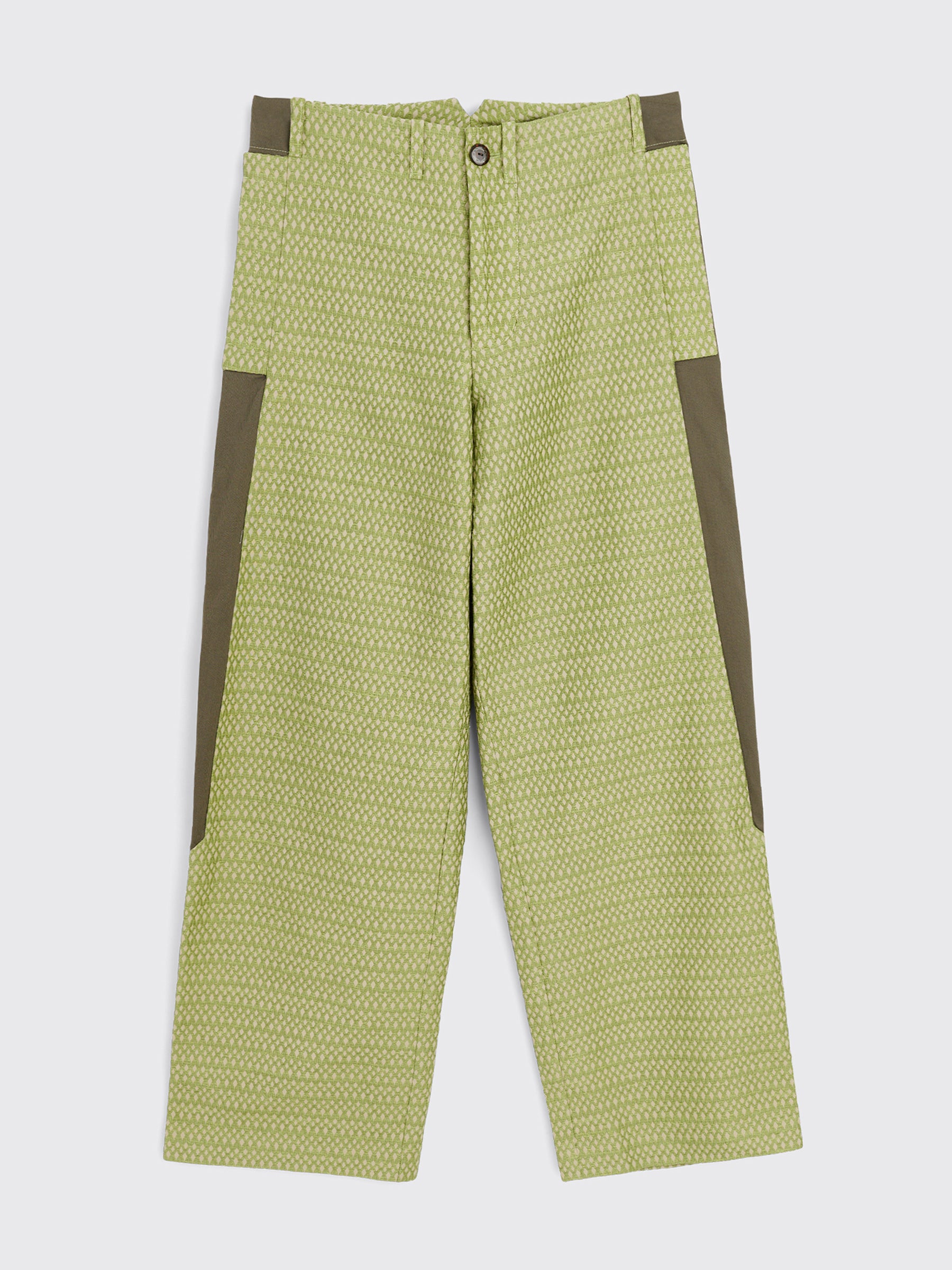 Kiko Kostadinov Tonkin Contrast Trouser Green Sand / Khaki