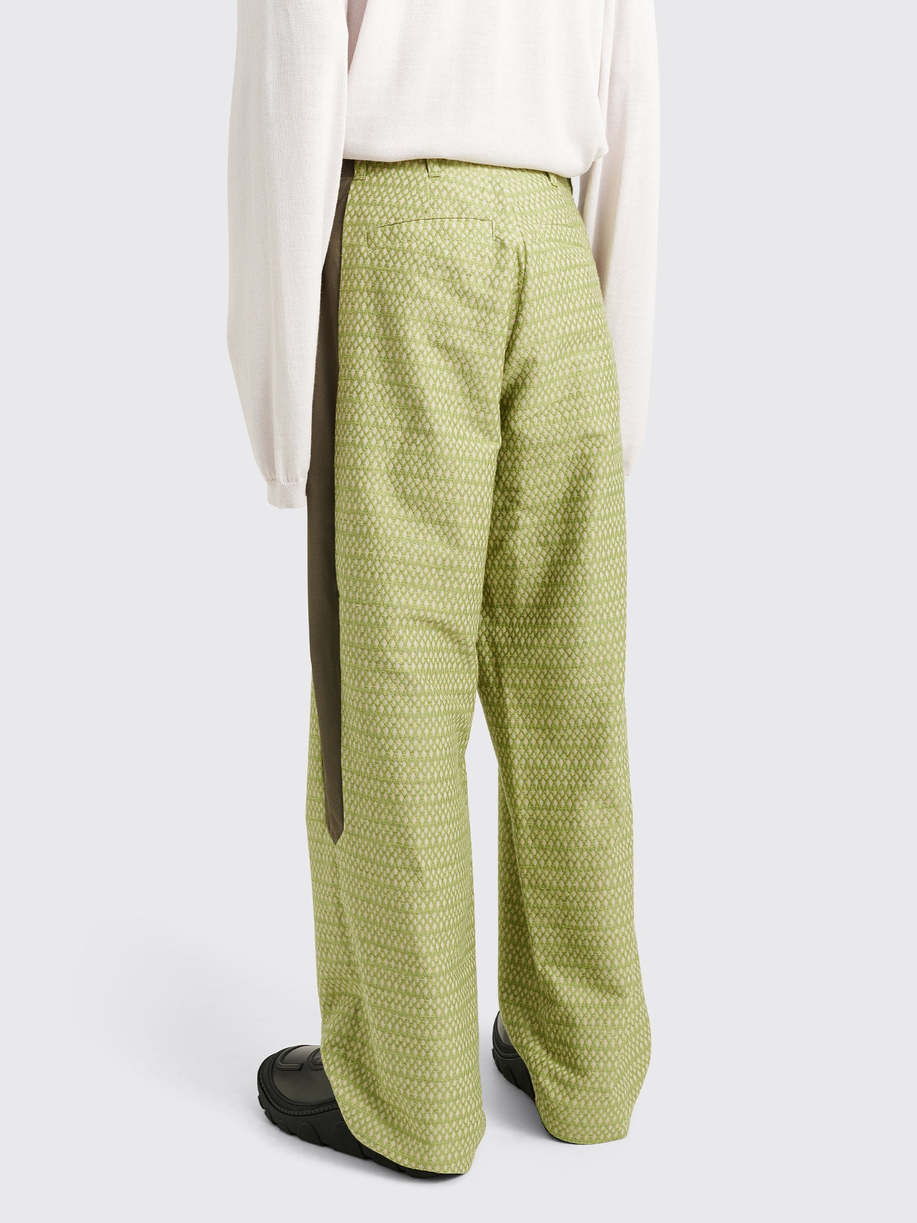 Kiko Kostadinov Tonkin Contrast Trouser Green Sand / Khaki