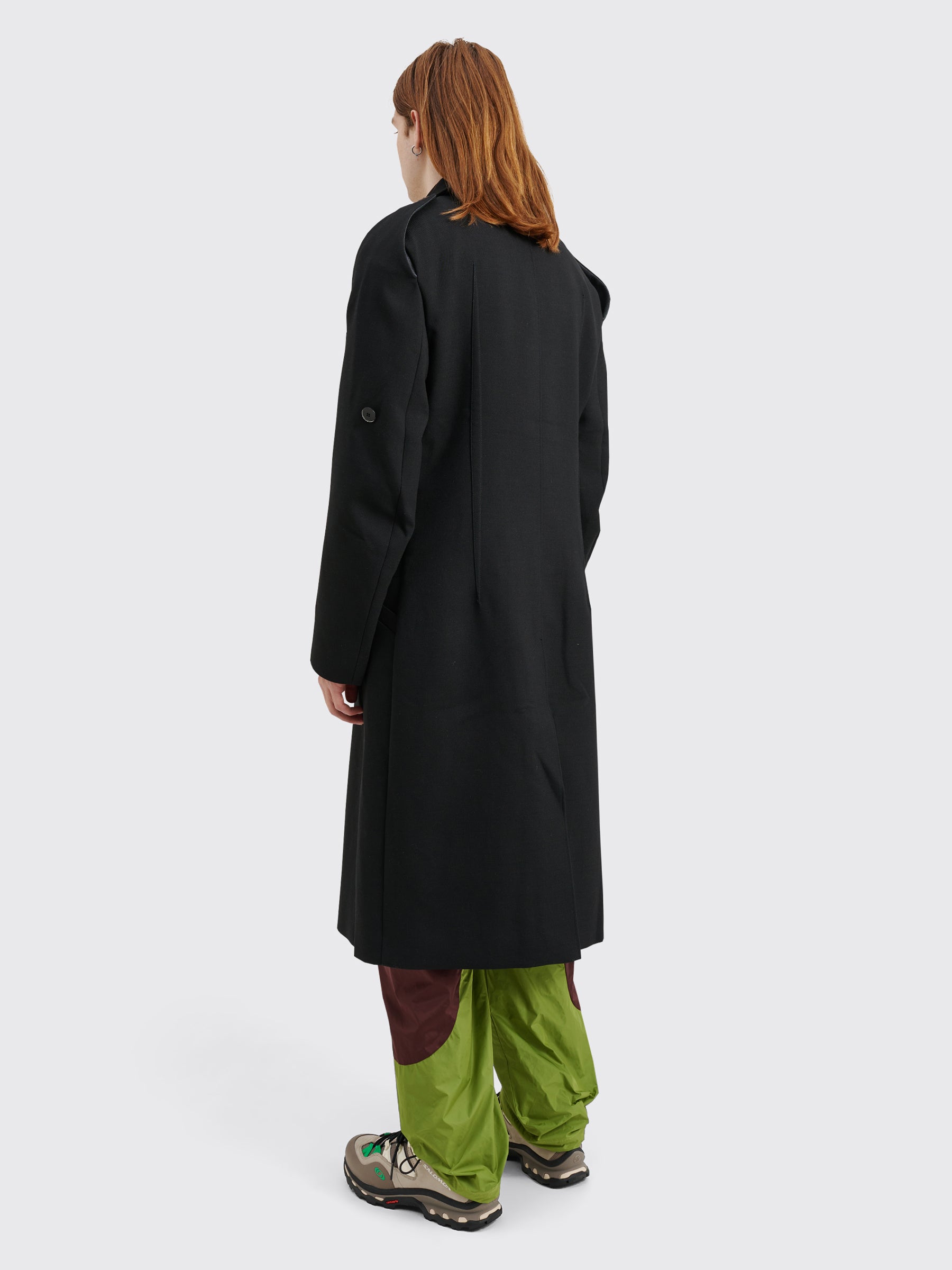 Kiko Kostadinov Critias Double Face Coat Wool Shadow Black / Shadow Grey