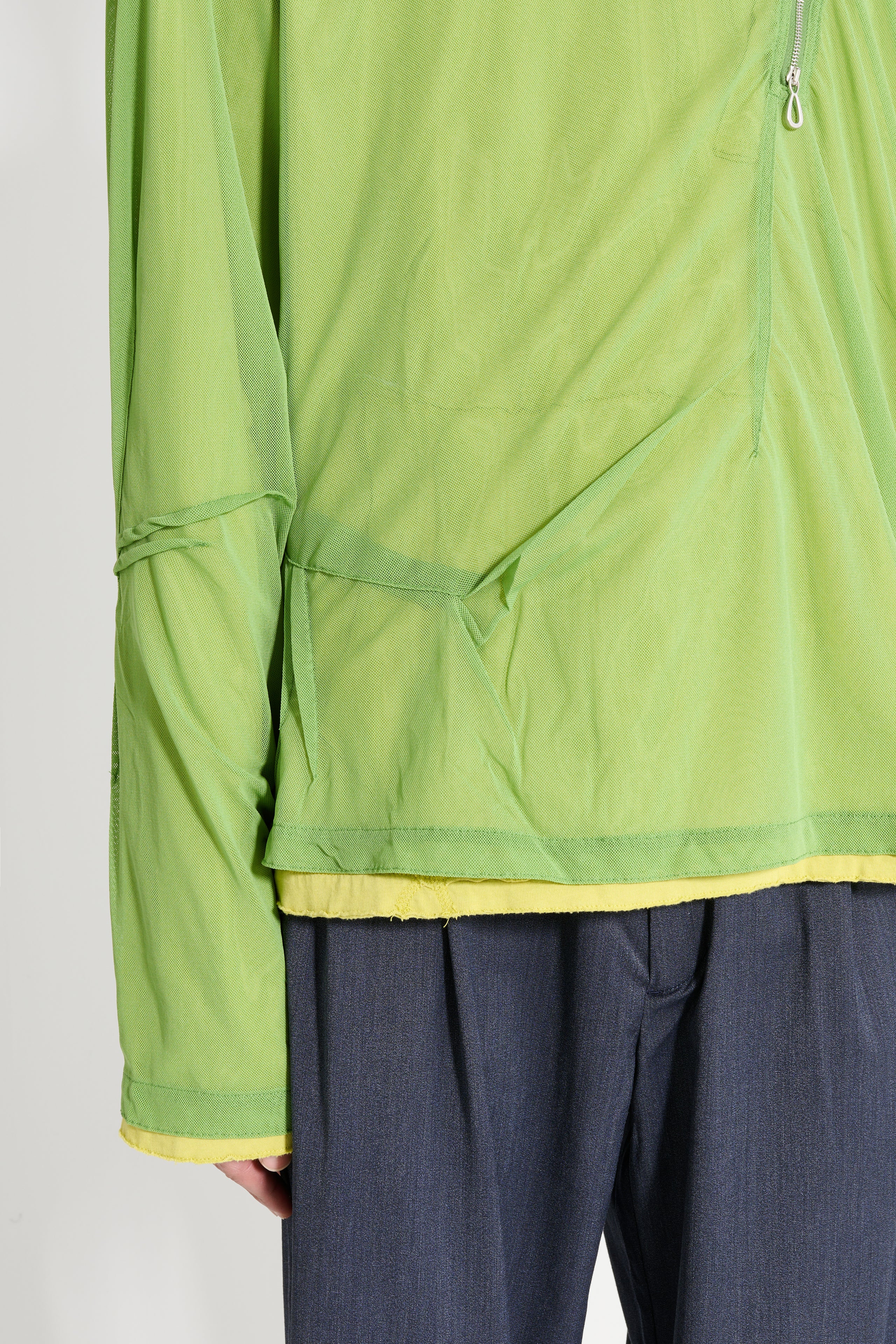 Kiko Kostadinov Knox Mesh Hoodie Lime / Lilac