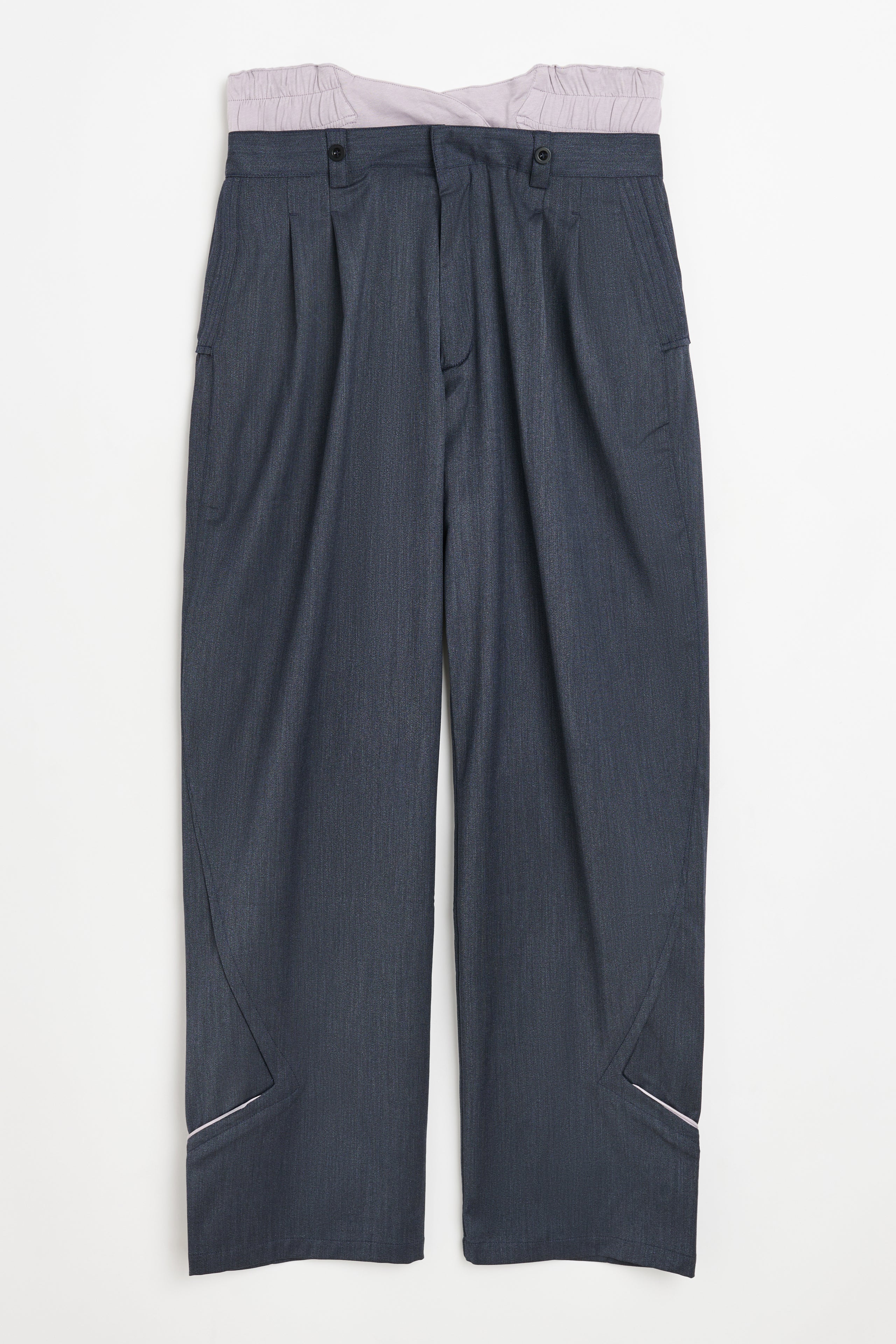 Kiko Kostadinov Bendix Tailored Trouser Midnight Blue / Icy Lilac