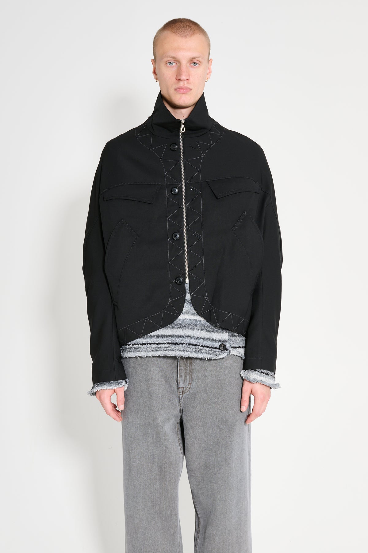 Kiko Kostadinov Jacklight Jacket Crow Black – Très Bien