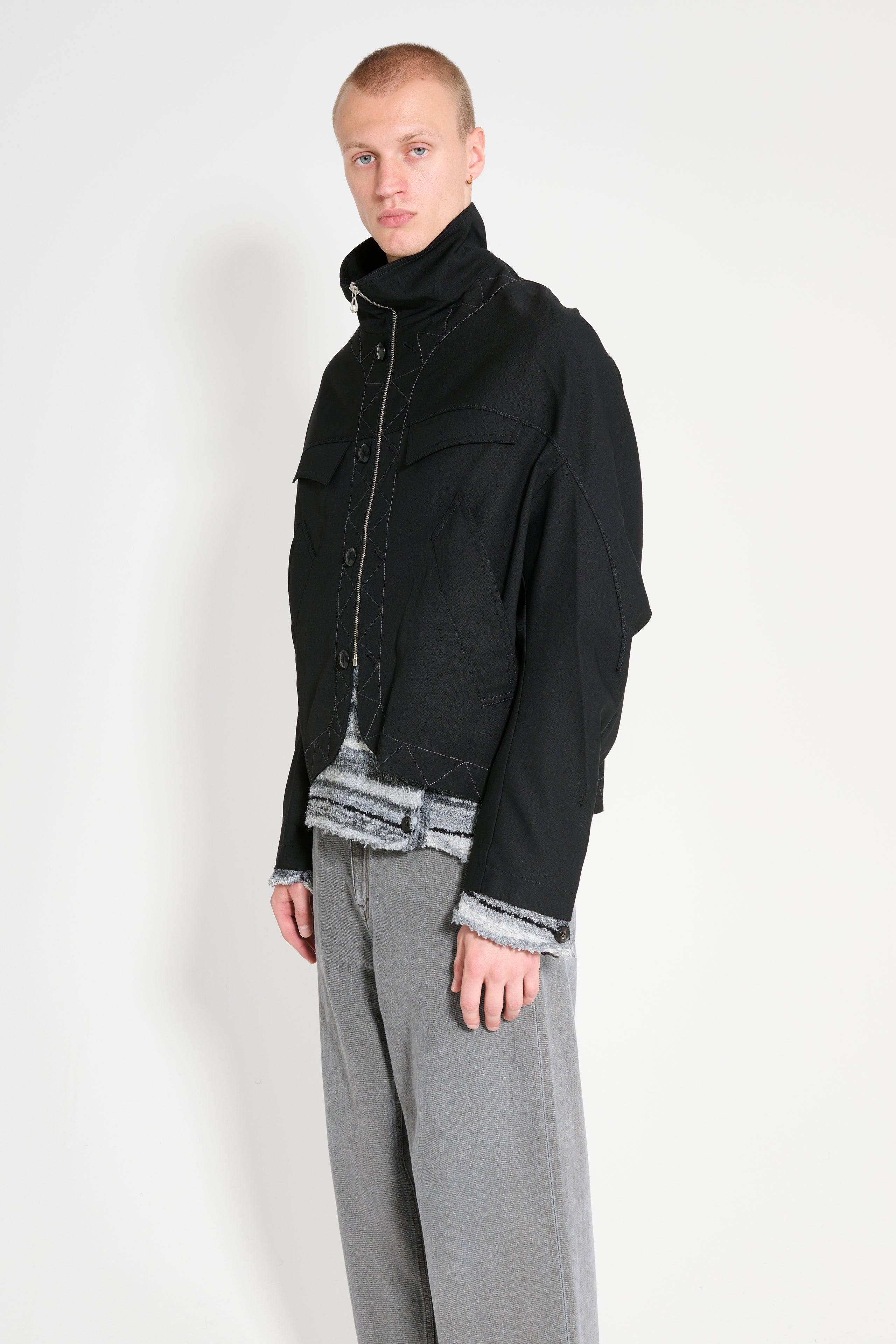 Kiko Kostadinov Jacklight Jacket Crow Black