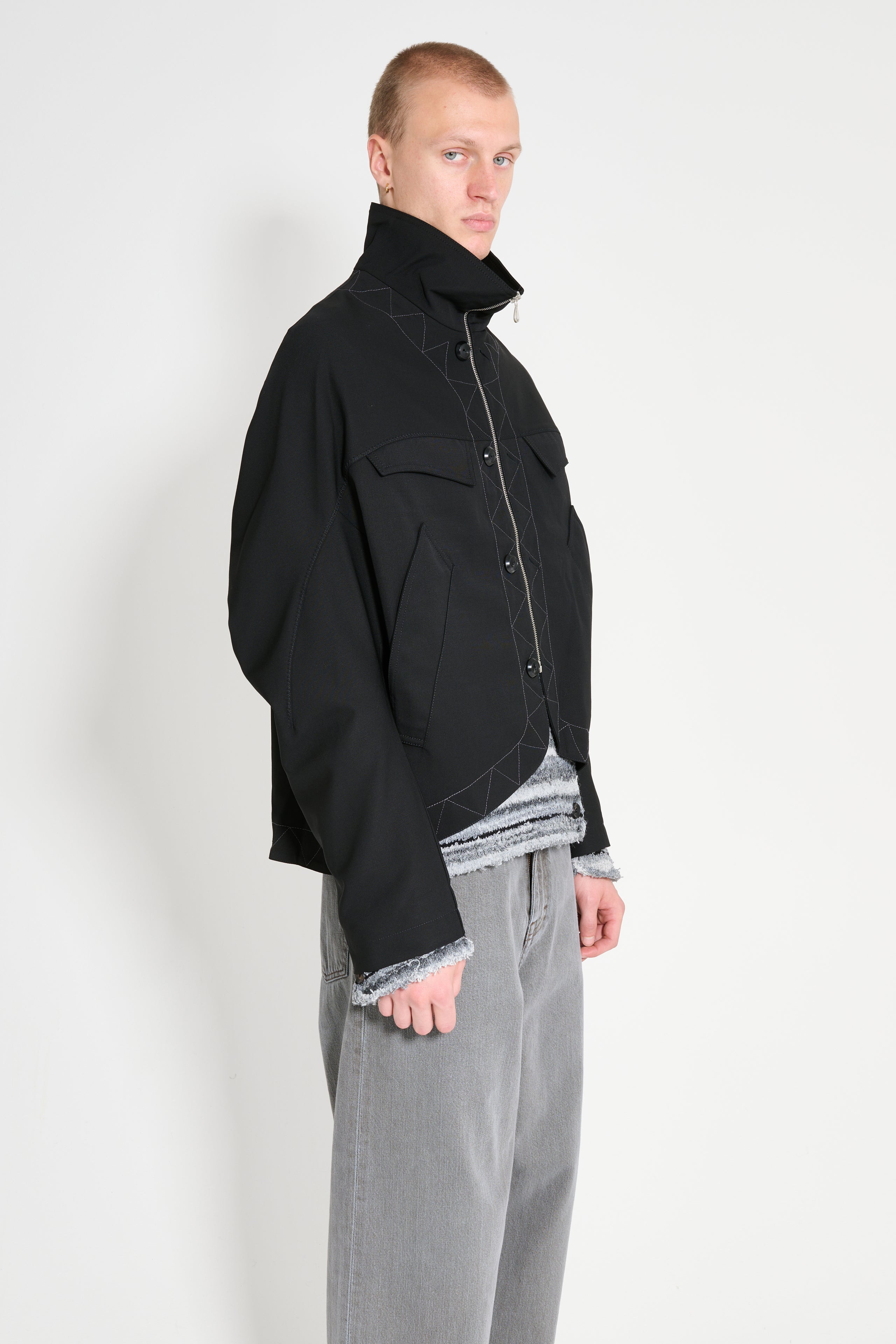 Kiko Kostadinov Jacklight Jacket Crow Black