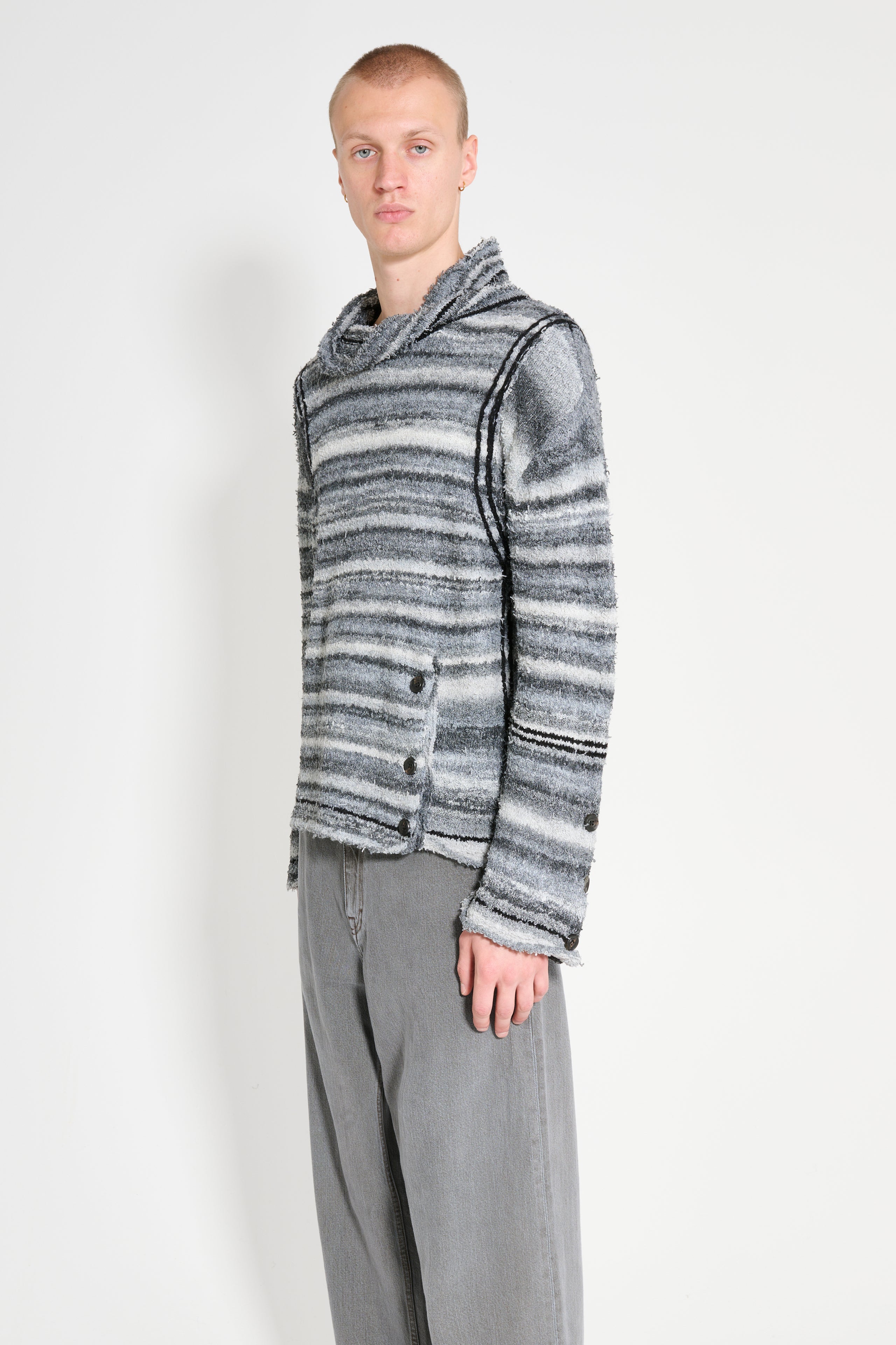 Kiko Kostadinov Scarpitta Knit Grey Mix / Black