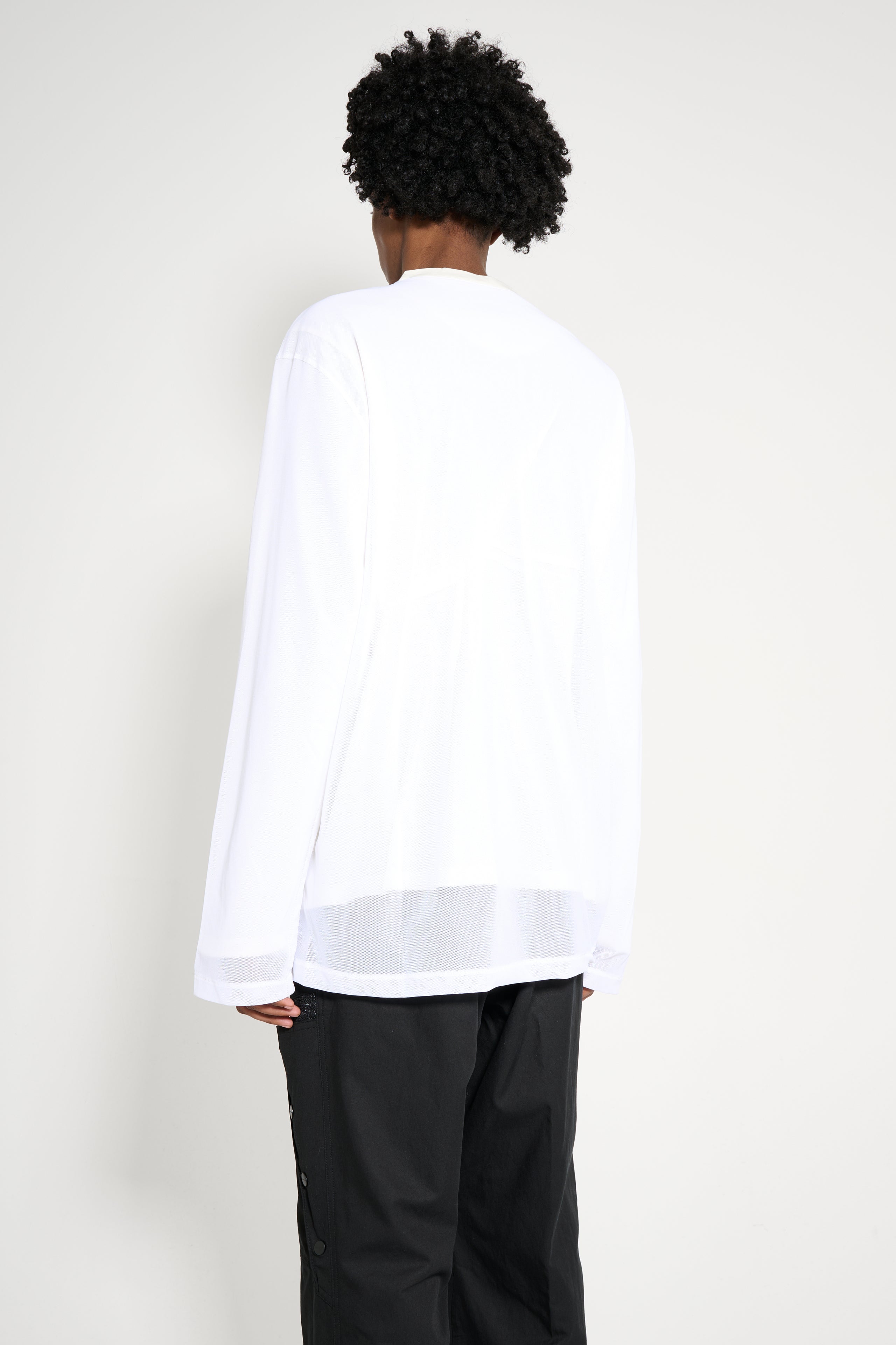 Kiko Kostadinov Inex Mesh Top Off White / White