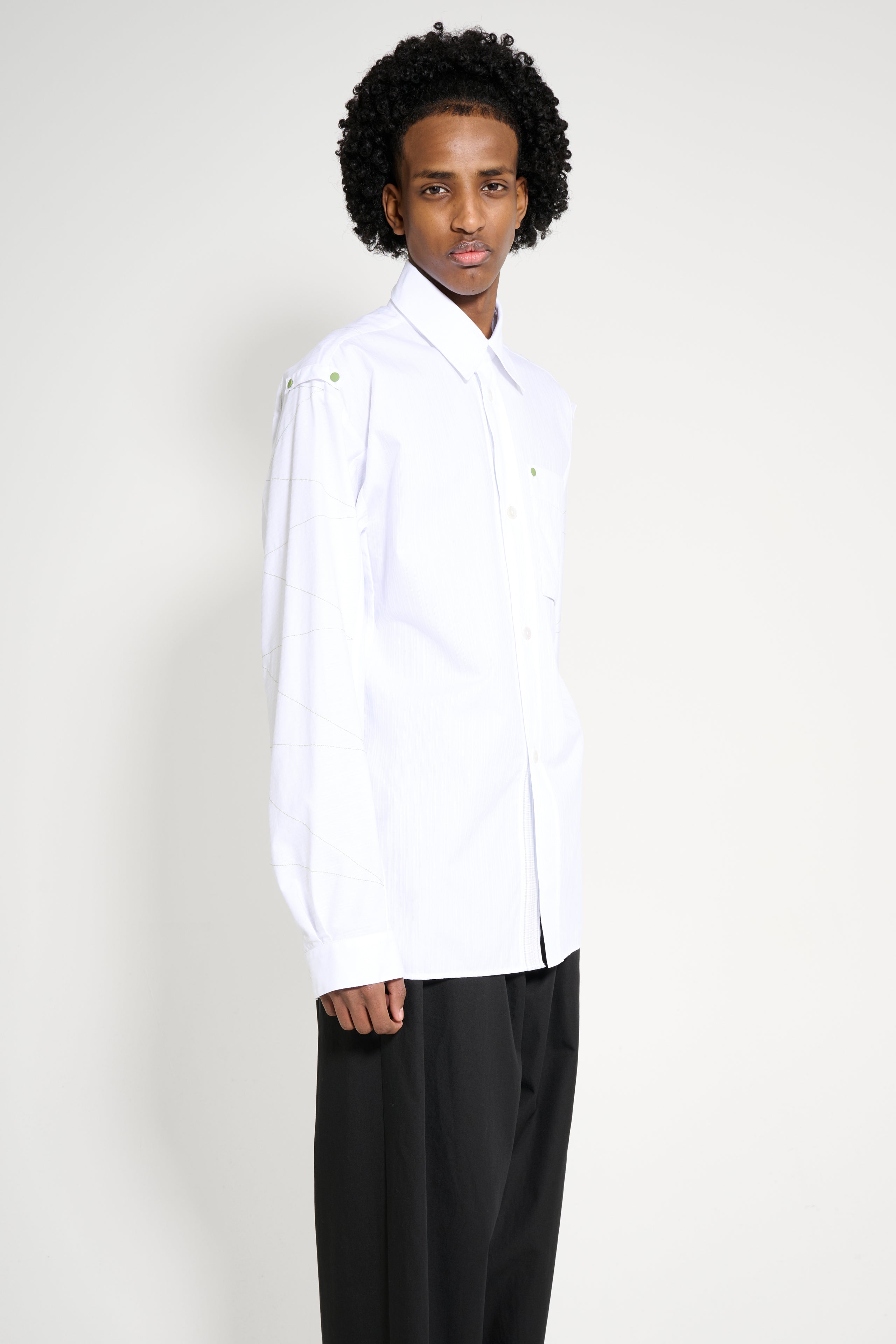 Kiko Kostadinov Solva Shirt White Stripes