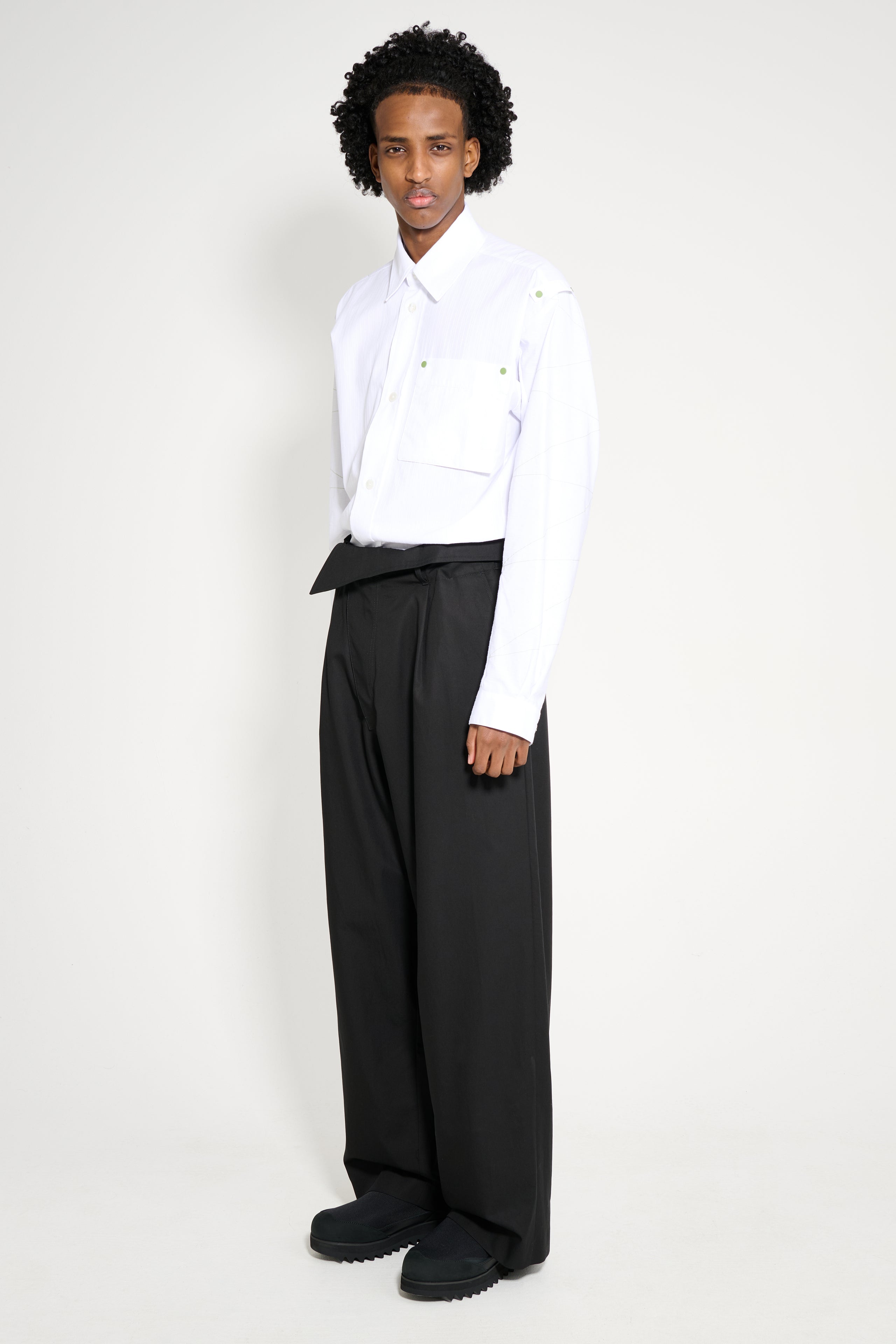 Kiko Kostadinov Navin Wide Trouser Black Sable