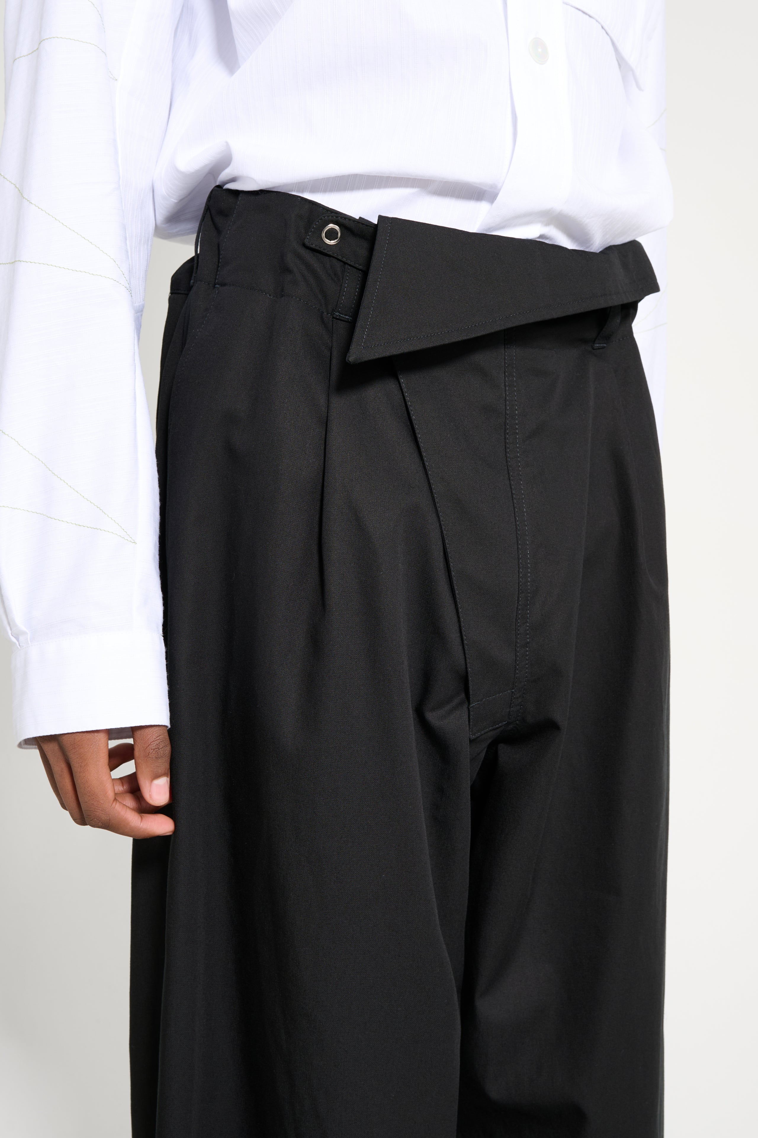 Kiko Kostadinov Navin Wide Trouser Black Sable