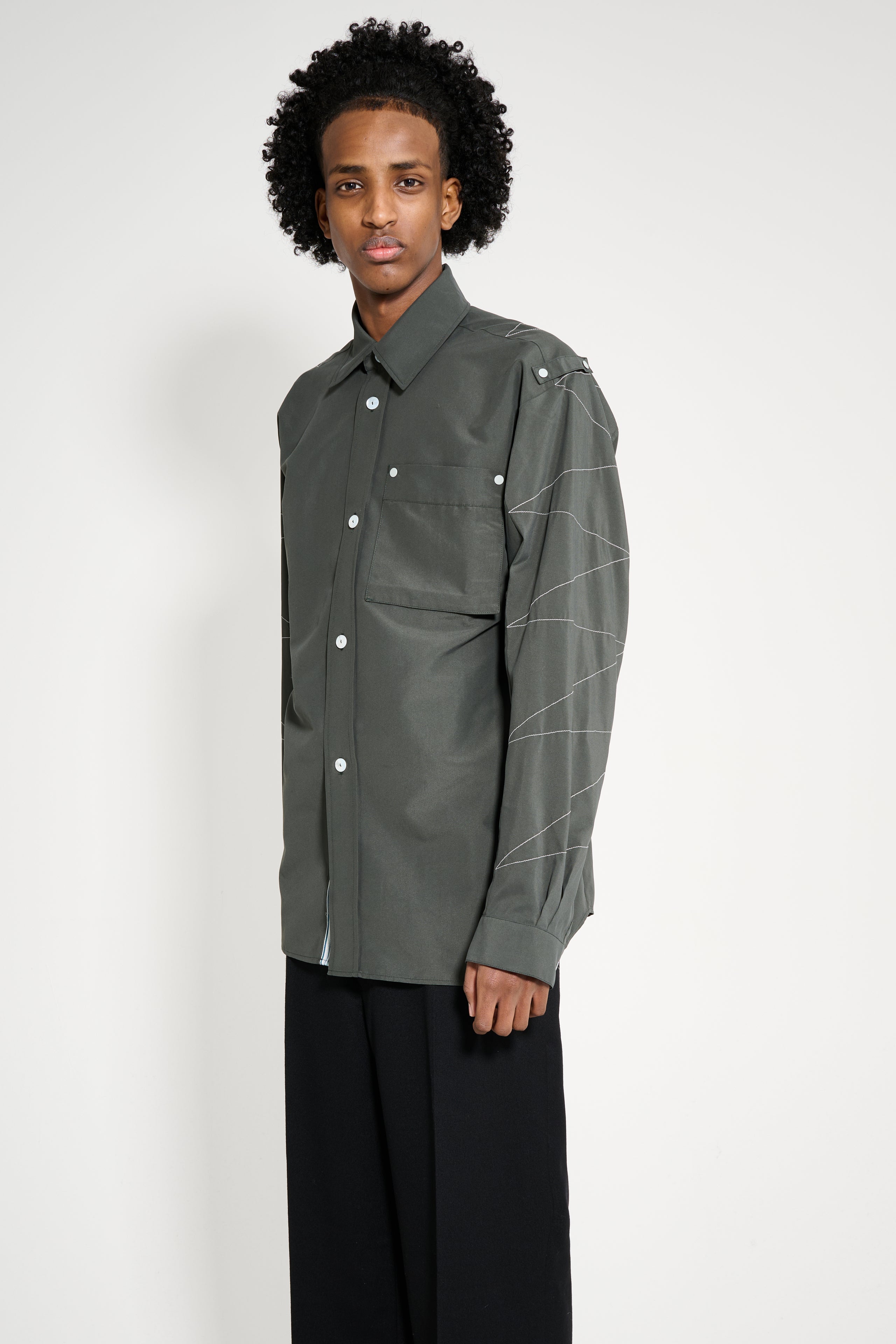 Kiko Kostadinov Solva Shirt Roisin Green