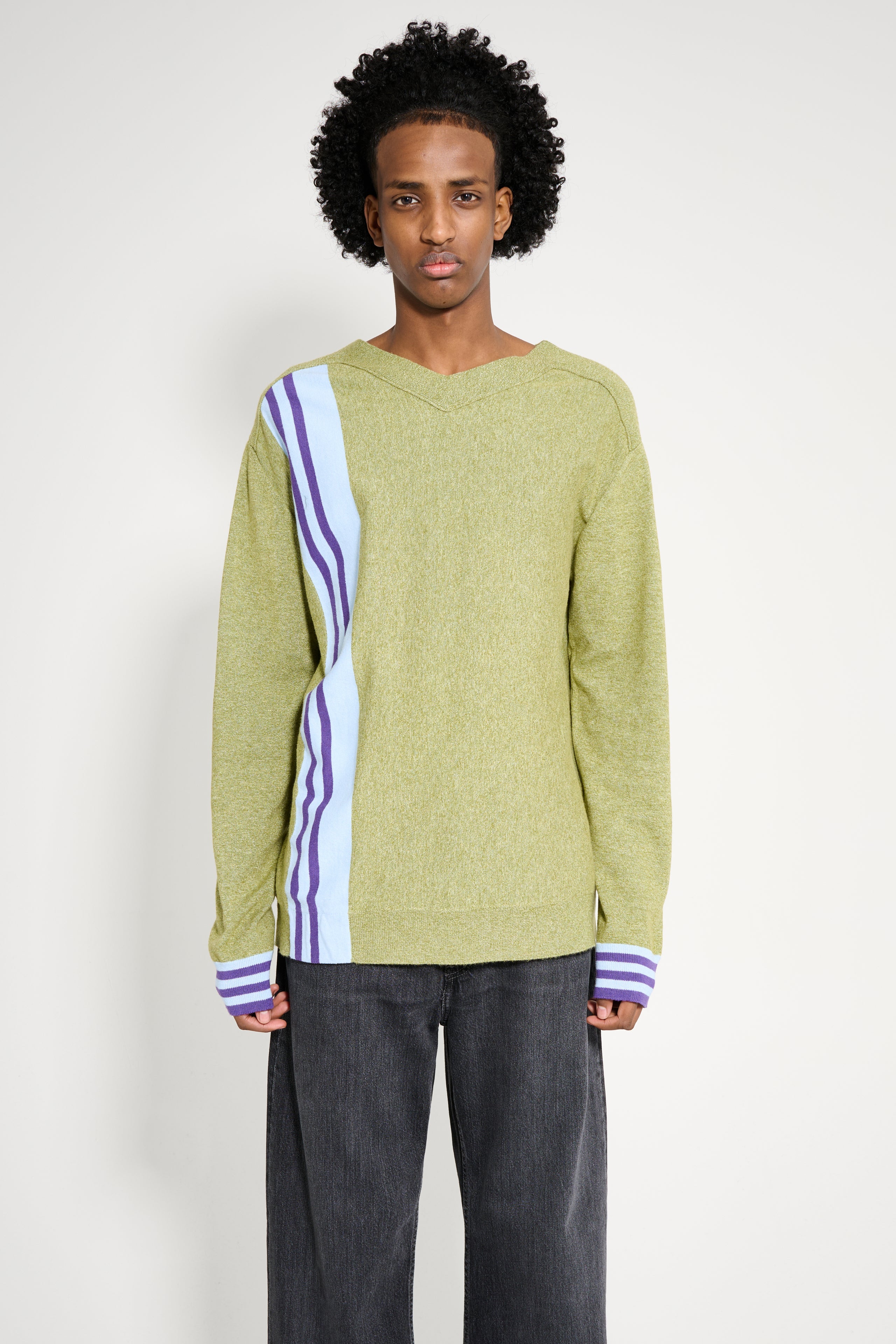 Kiko Kostadinov Ostro Jumper Green Melange / Blue / Purple