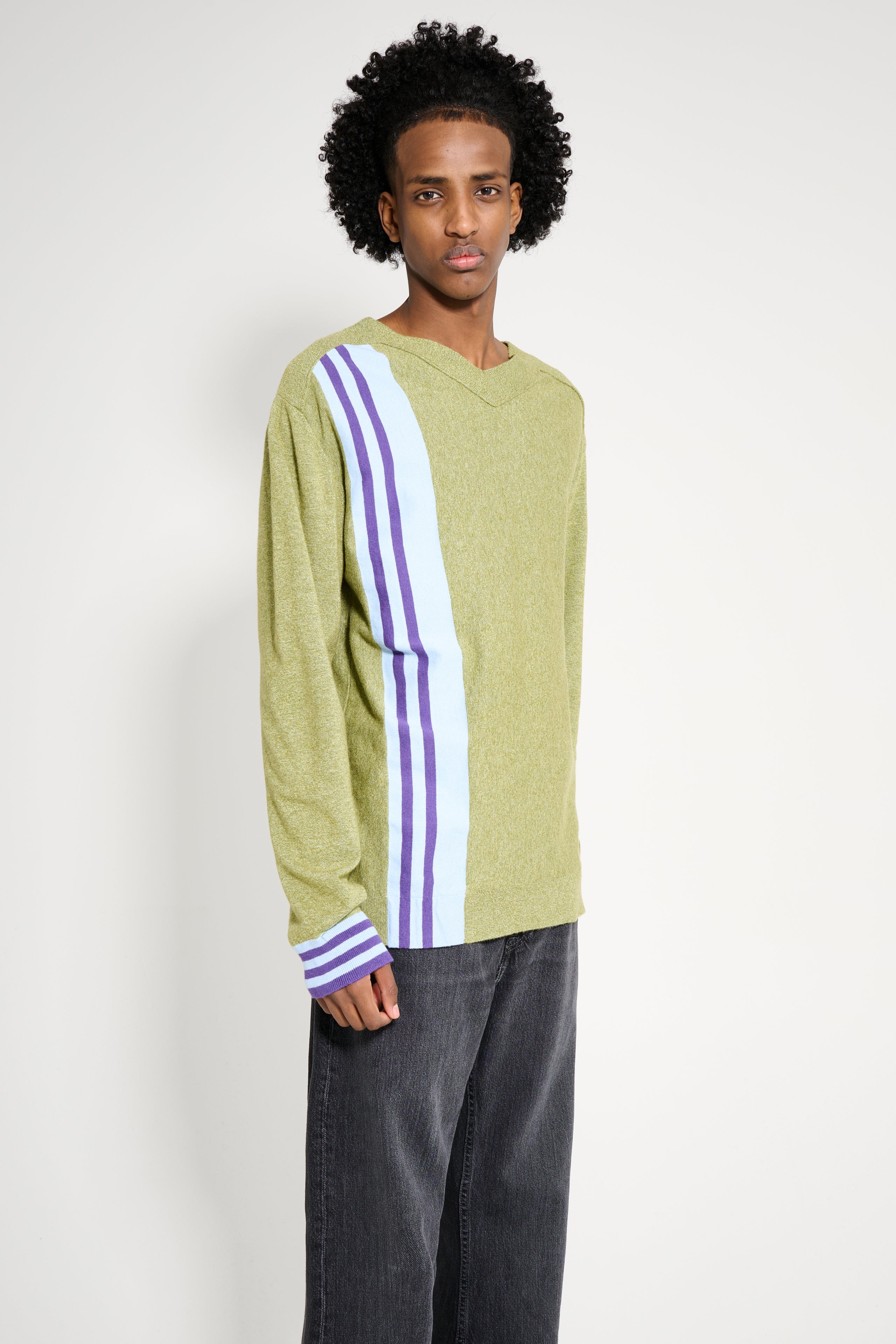 Kiko Kostadinov Ostro Jumper Green Melange / Blue / Purple