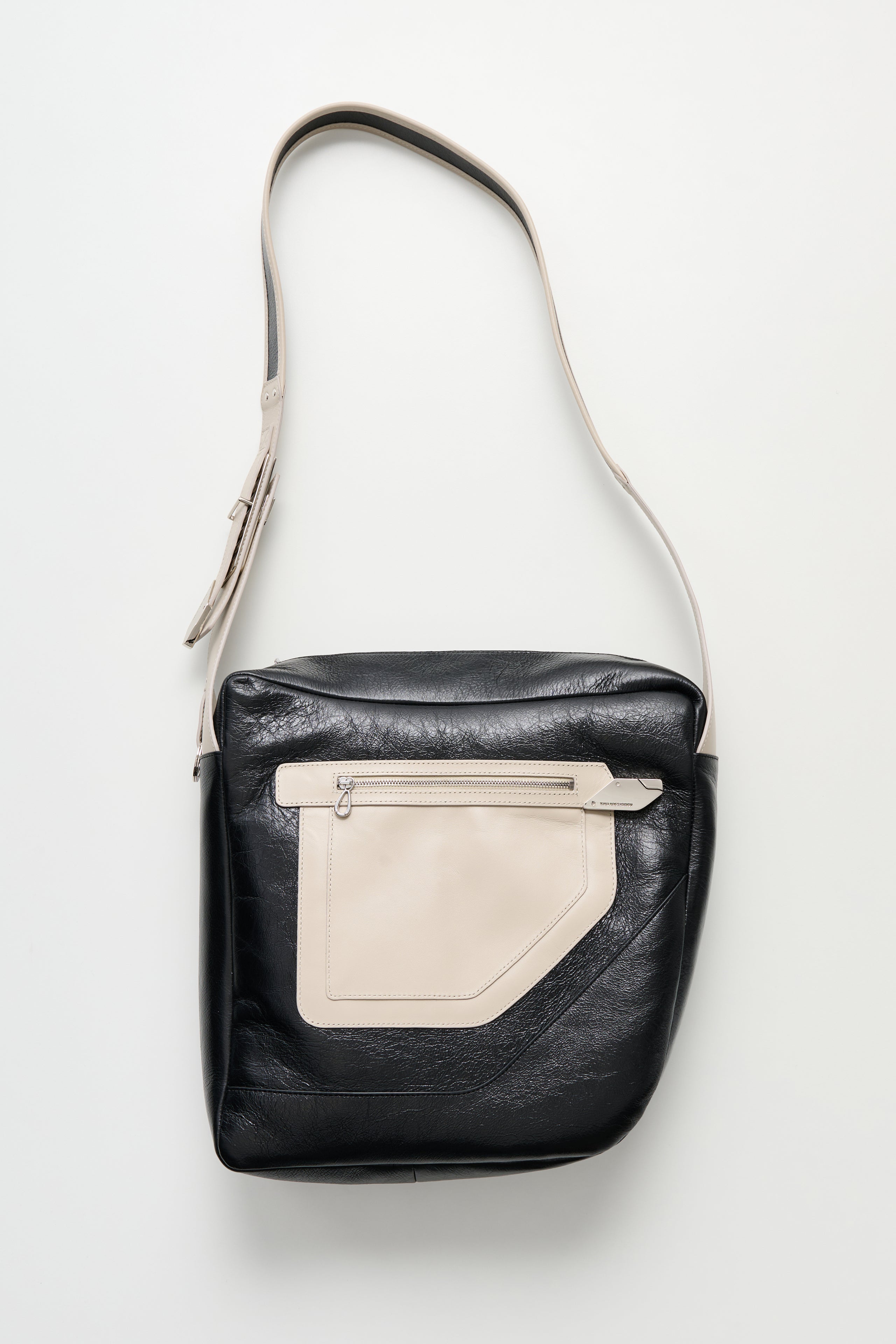 Kiko Kostadinov Deultum Leather Bag Black / Beige