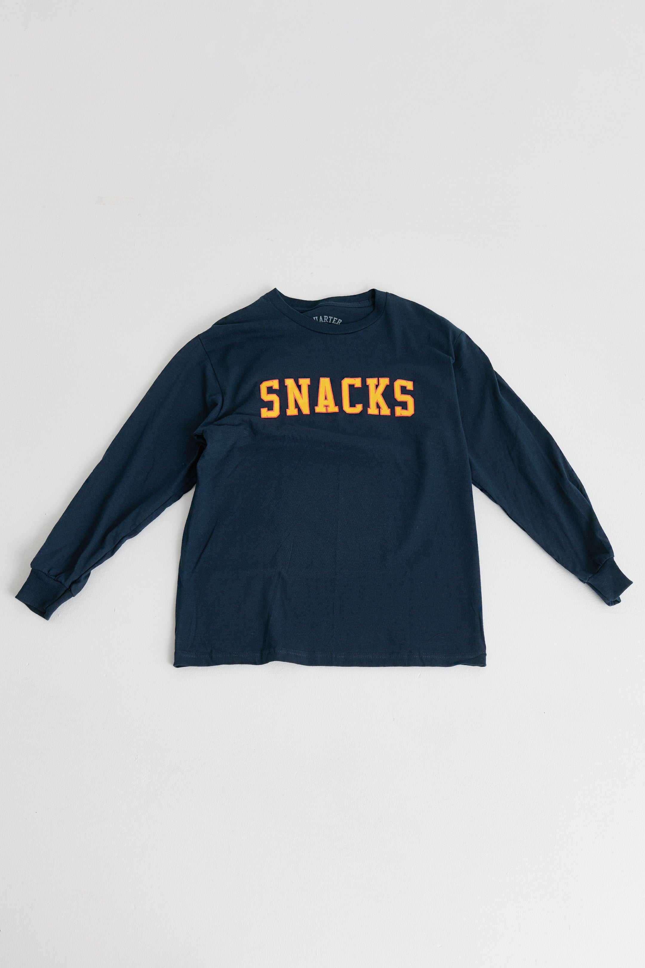 Quartersnacks Snacks Varsity Long Sleeve T-shirt Navy