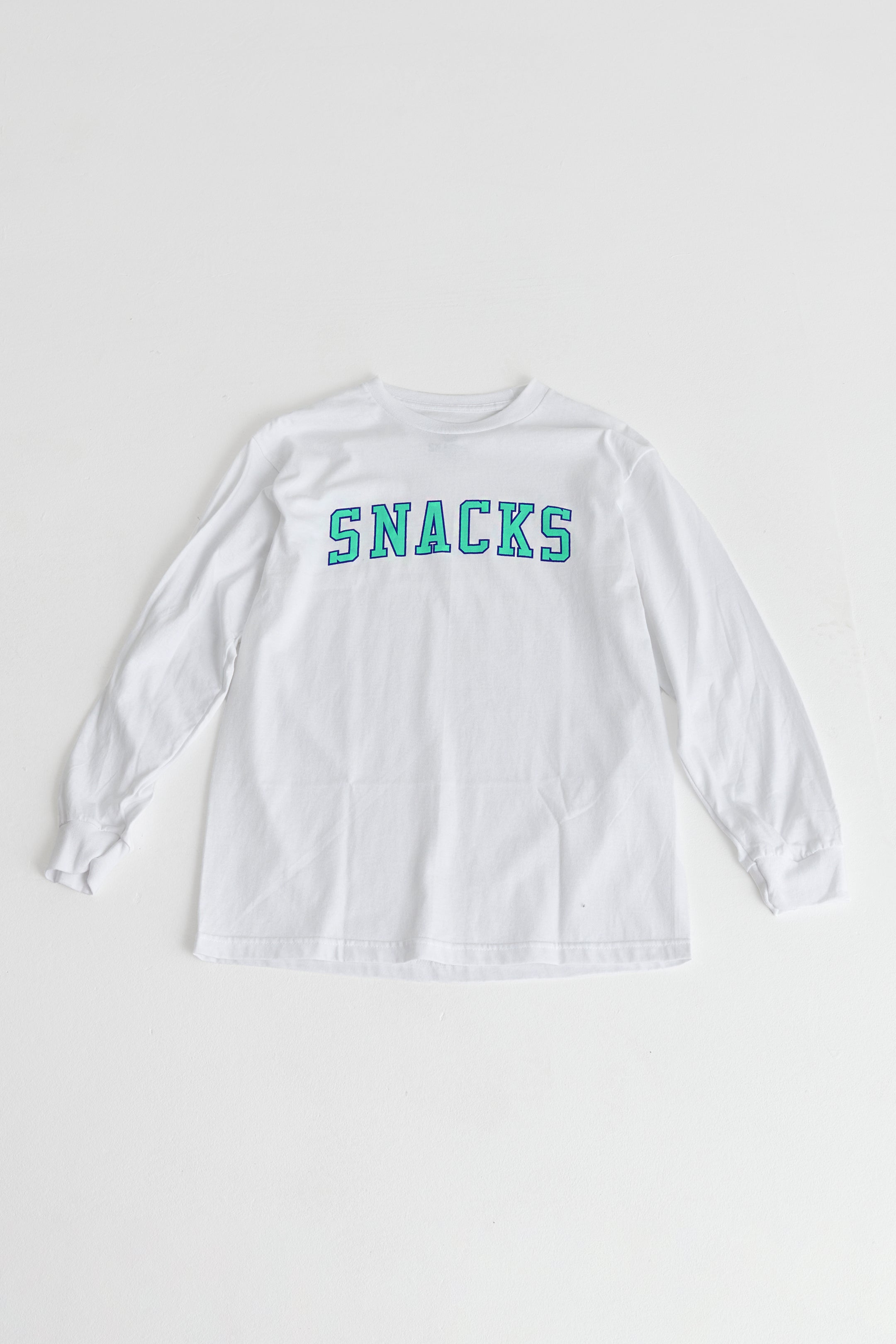 Quartersnacks Snacks Varsity Long Sleeve T-shirt White