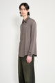Lady White Co. LS Jersey Button Down Grey Olive