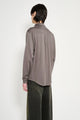 Lady White Co. LS Jersey Button Down Grey Olive