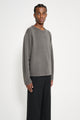 Lady White Co. Wool Cashmere Sweater Marine Grey