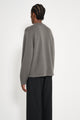 Lady White Co. Wool Cashmere Sweater Marine Grey
