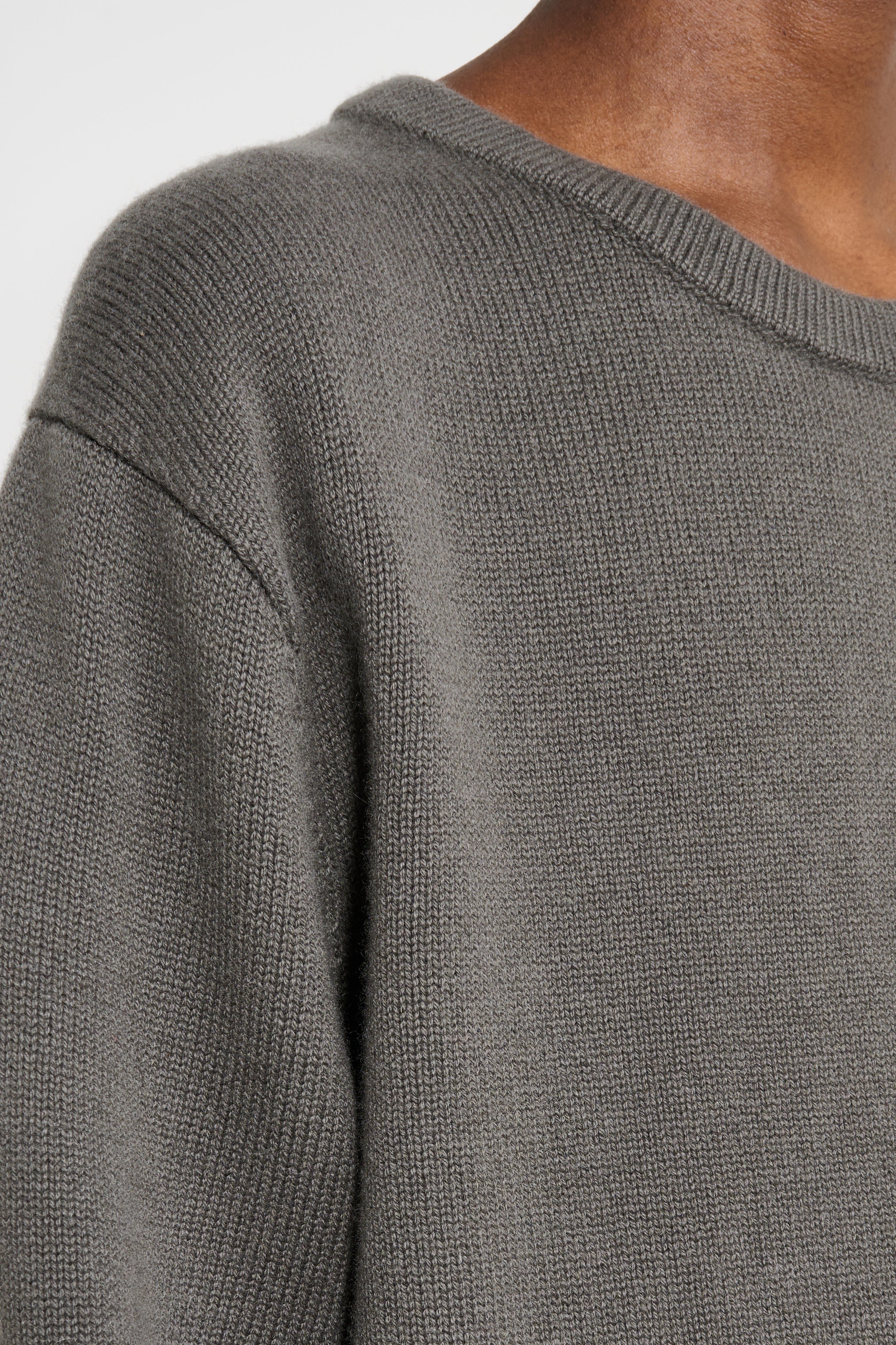 Lady White Co. Wool Cashmere Sweater Marine Grey