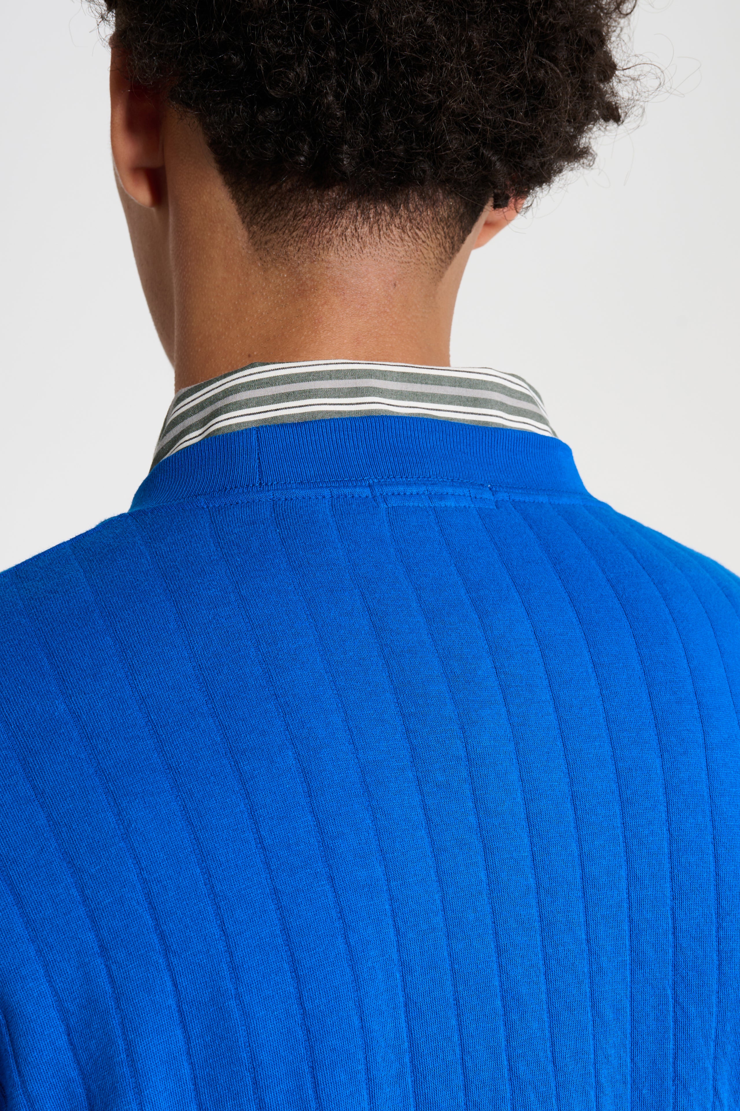 Lady White Co. x TRÈS BIEN Quilted Crewneck Extra Blue