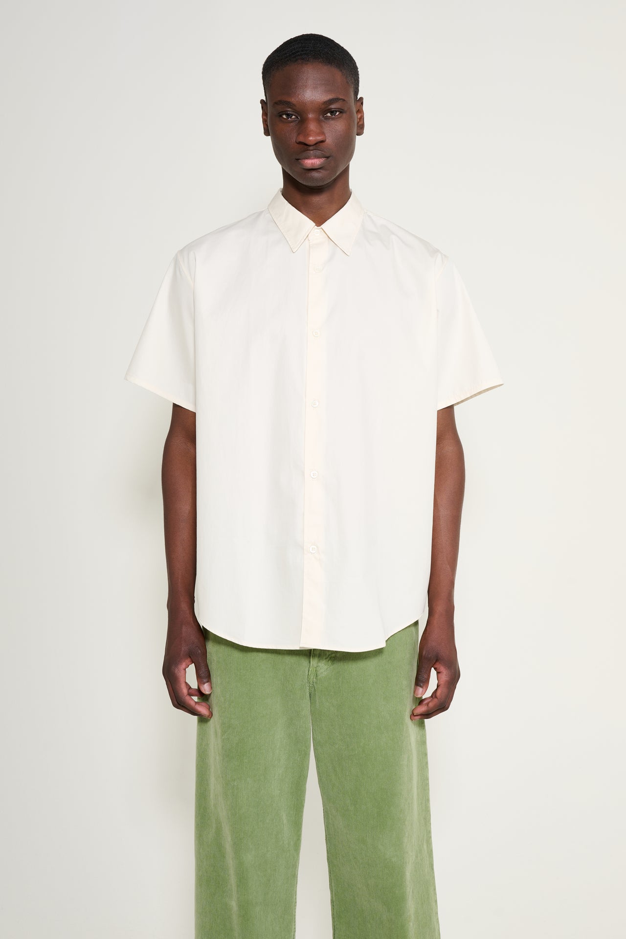 Lady White Co. Lynn Poplin S/S Shirt Almost Yellow