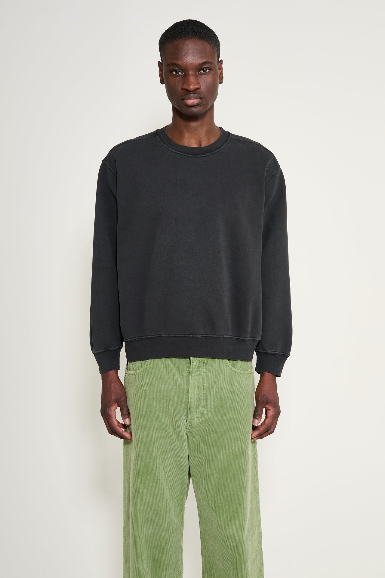 Lady White Co. Mini Crewneck Pigment Charcoal