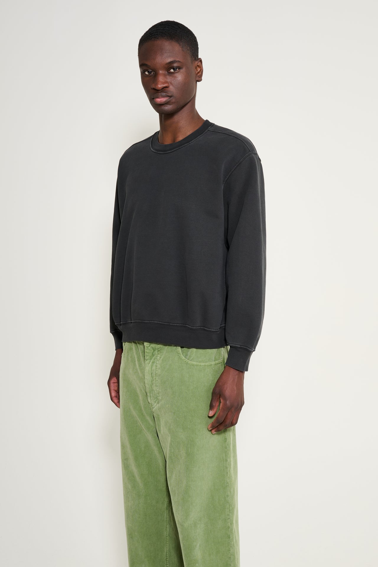 Lady White Co. Mini Crewneck Pigment Charcoal
