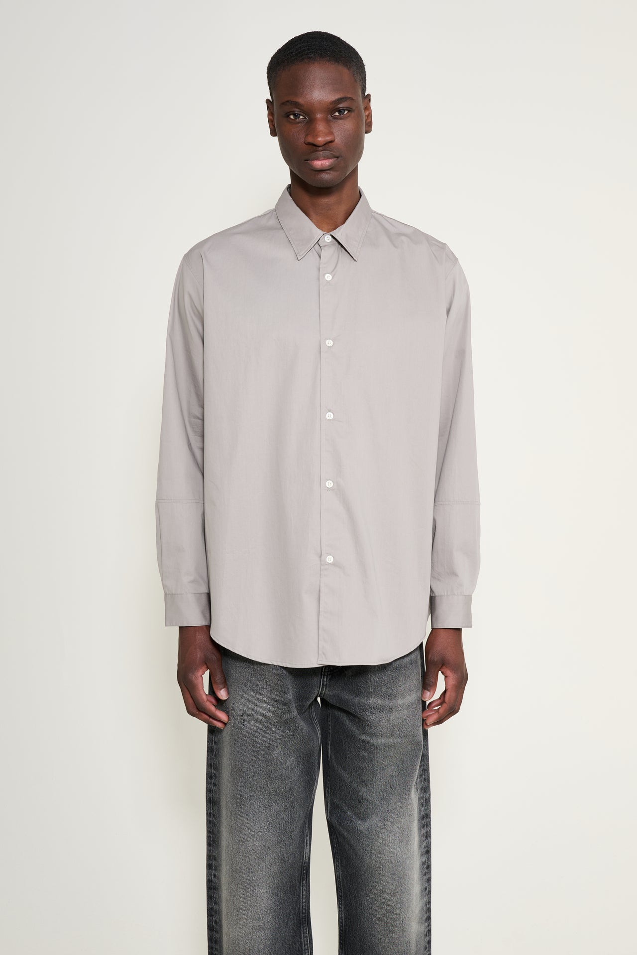 Lady White Co. Lynn Poplin L/S Shirt True Grey