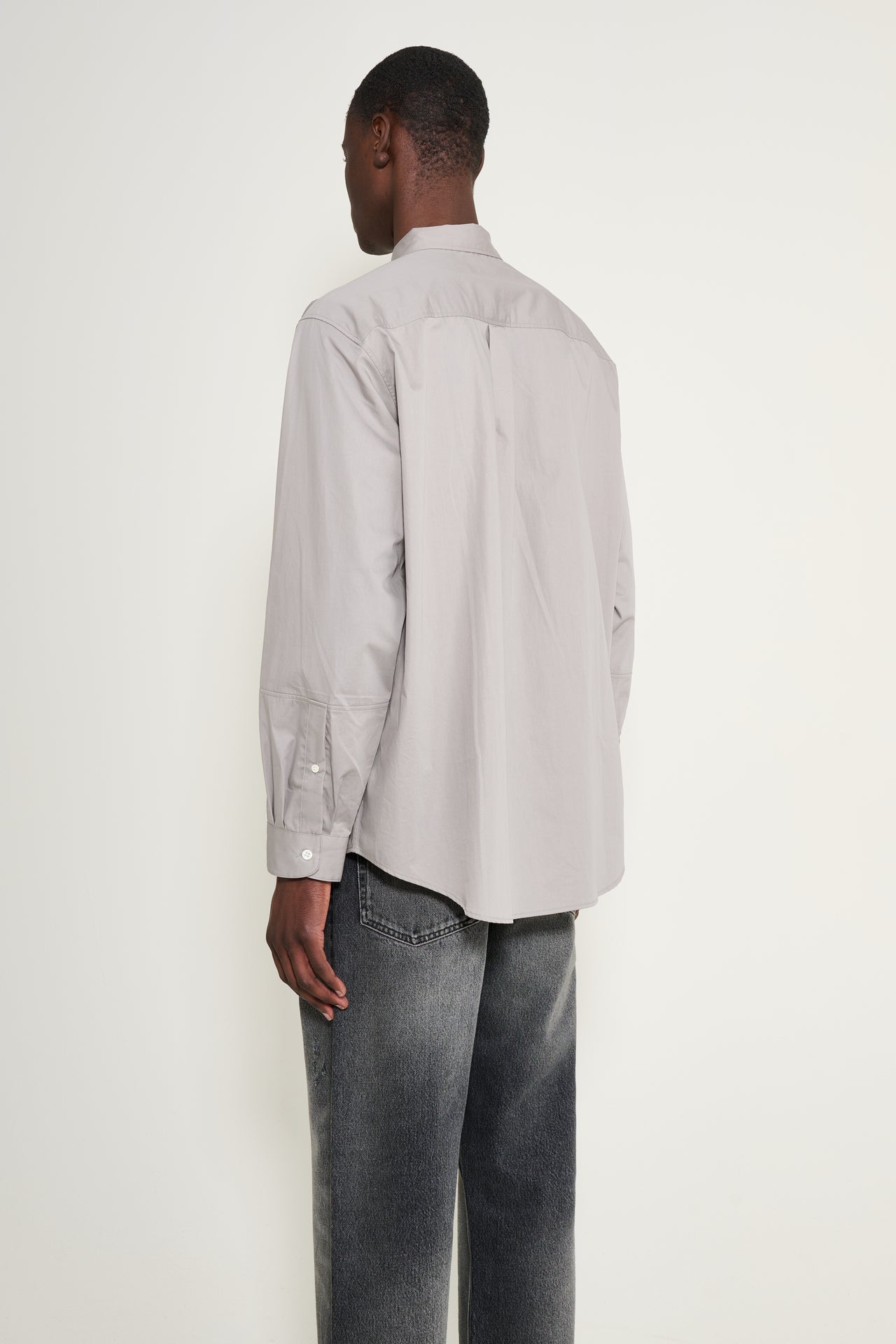 Lady White Co. Lynn Poplin L/S Shirt True Grey