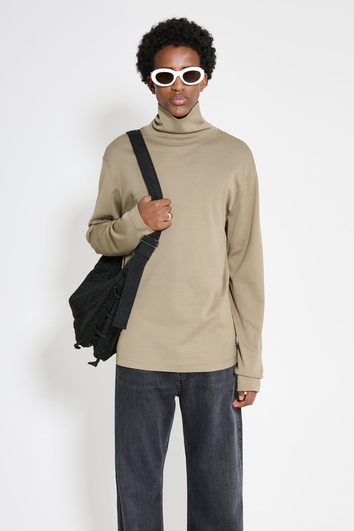 Lemaire Long Sleeve Turtle Neck Green Beige – Très Bien