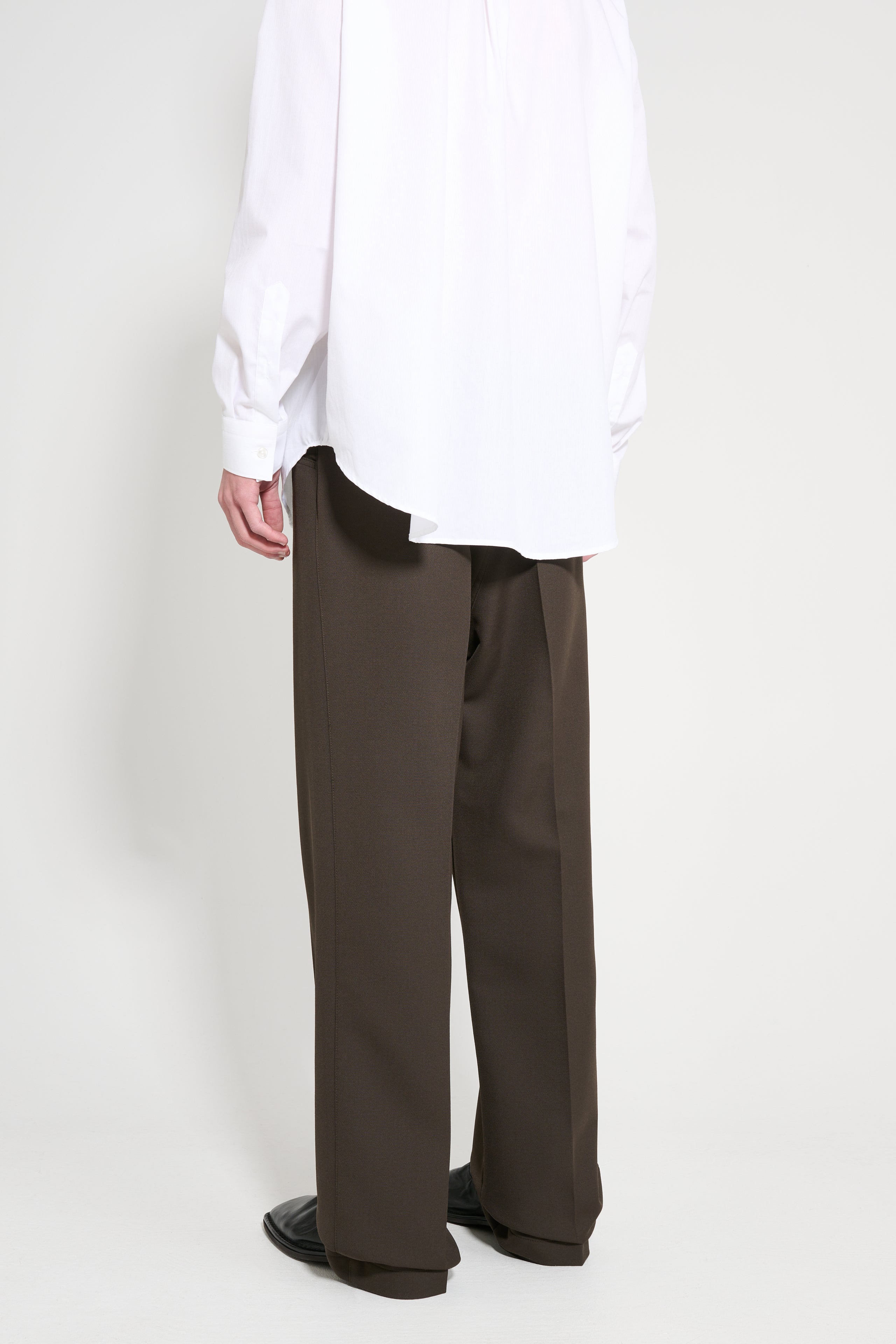 Lemaire Straight Pants Dark Brown